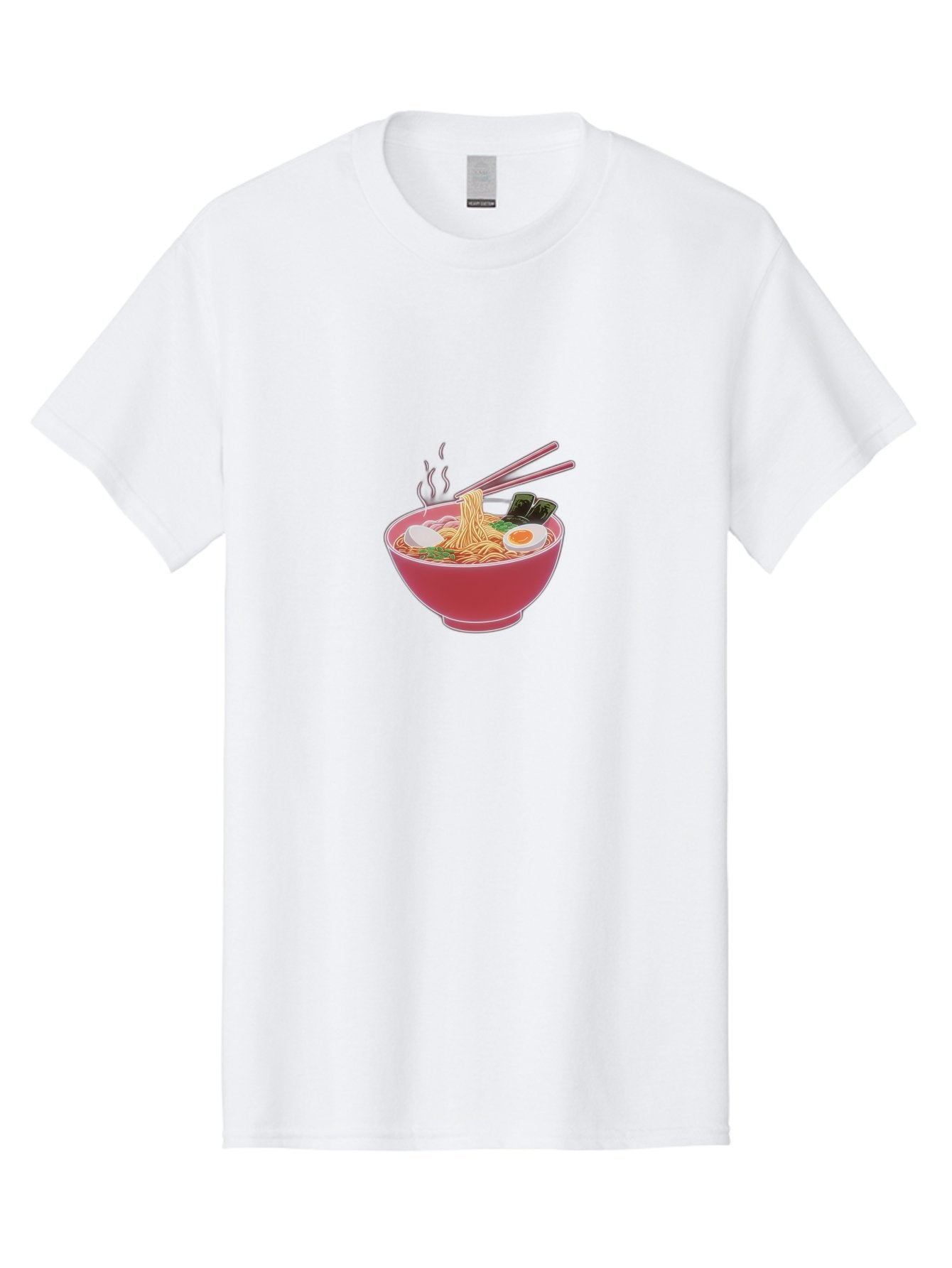 Ramen-Noodles-4 Men'S Graphic Tee, 100% Cotton, Comfortable Casual Summer Wear, Machine Washable, Steaming Hot Ramen, Bowl Of Noodles, Sliced Boiled Egg, Seaweed, Savory Toppings, Asian Cuisine, Comfort Food, Delicious Meal, Bab312 8