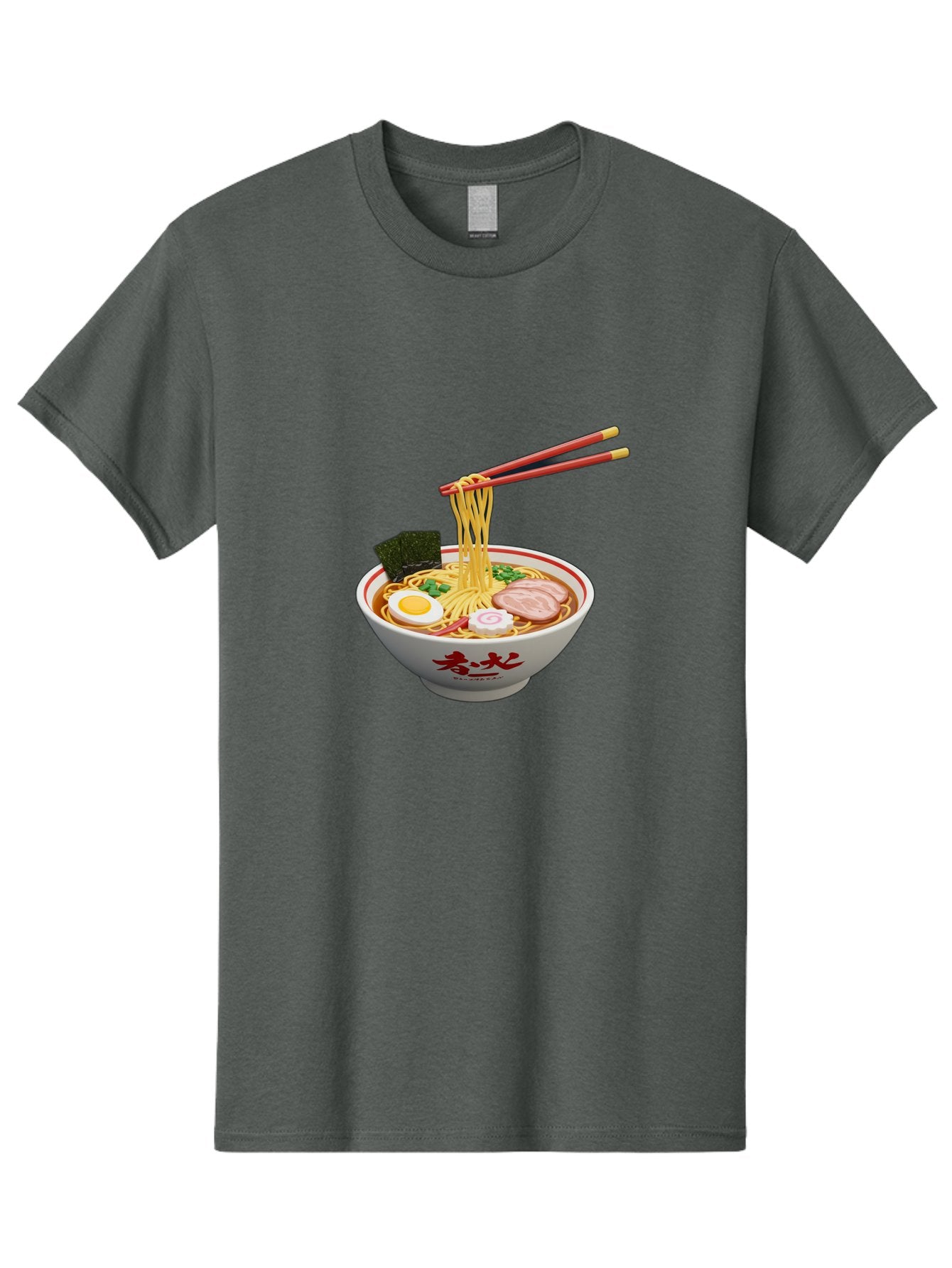 Ramen-Noodles-6 Men'S Graphic Tee, 100% Cotton, Comfortable Casual Summer Wear, Machine Washable, Steaming Bowl Of Ramen, Japanese Noodle Soup, Boiled Egg, Sliced Pork, Seaweed, Green Onions, Chopsticks, Asian Cuisine, Savory Broth, Bab314 13