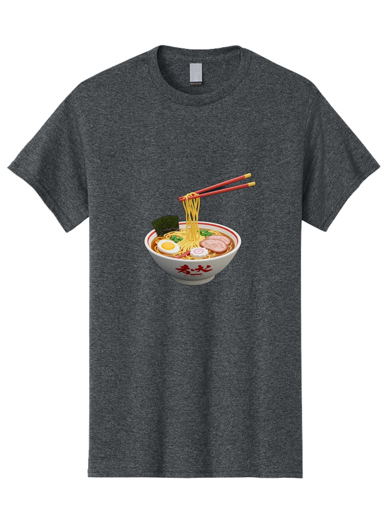 Ramen-Noodles-6 Men'S Graphic Tee, 100% Cotton, Comfortable Casual Summer Wear, Machine Washable, Steaming Bowl Of Ramen, Japanese Noodle Soup, Boiled Egg, Sliced Pork, Seaweed, Green Onions, Chopsticks, Asian Cuisine, Savory Broth, Bab314 14