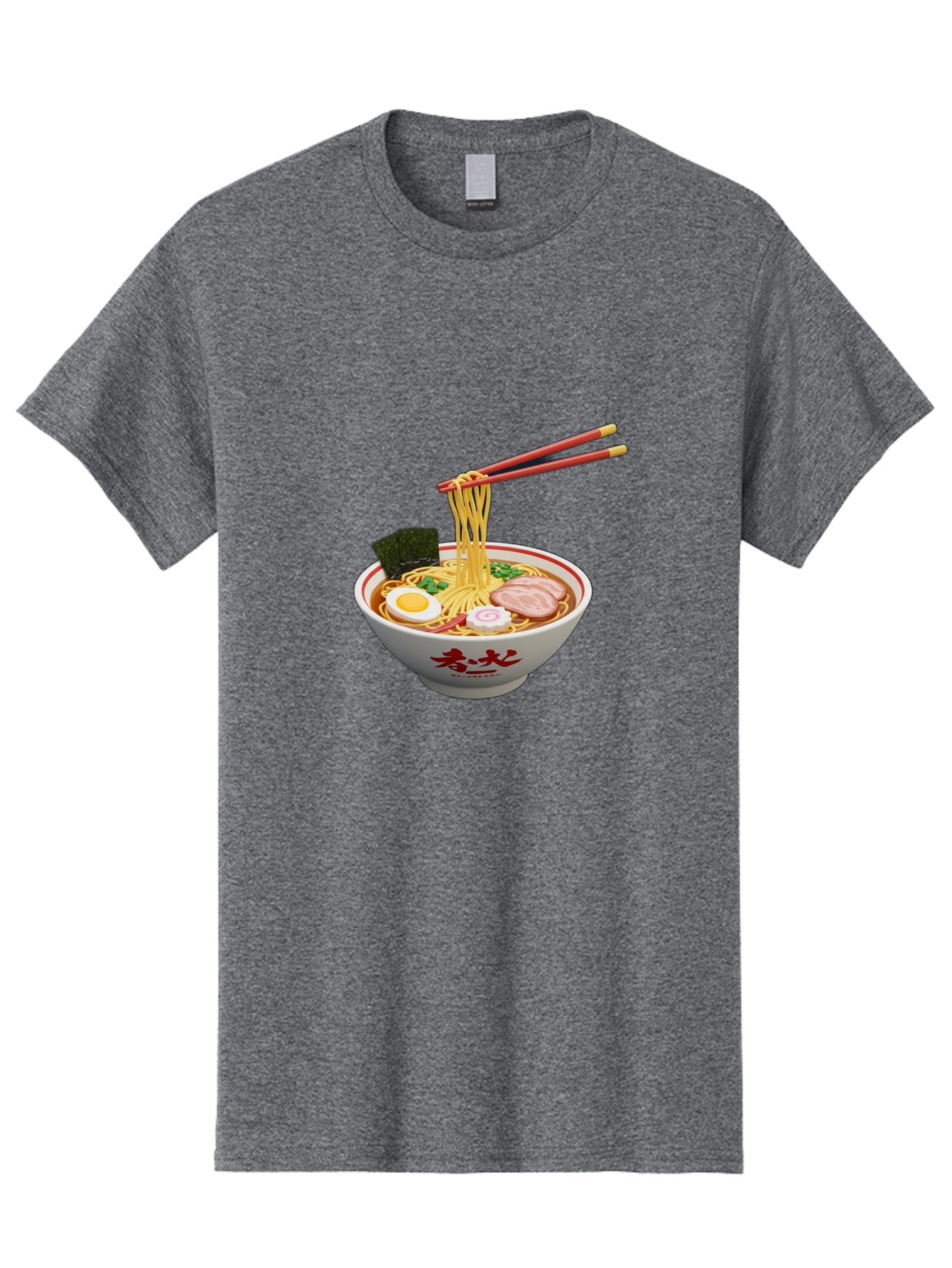 Ramen-Noodles-6 Men'S Graphic Tee, 100% Cotton, Comfortable Casual Summer Wear, Machine Washable, Steaming Bowl Of Ramen, Japanese Noodle Soup, Boiled Egg, Sliced Pork, Seaweed, Green Onions, Chopsticks, Asian Cuisine, Savory Broth, Bab314 15