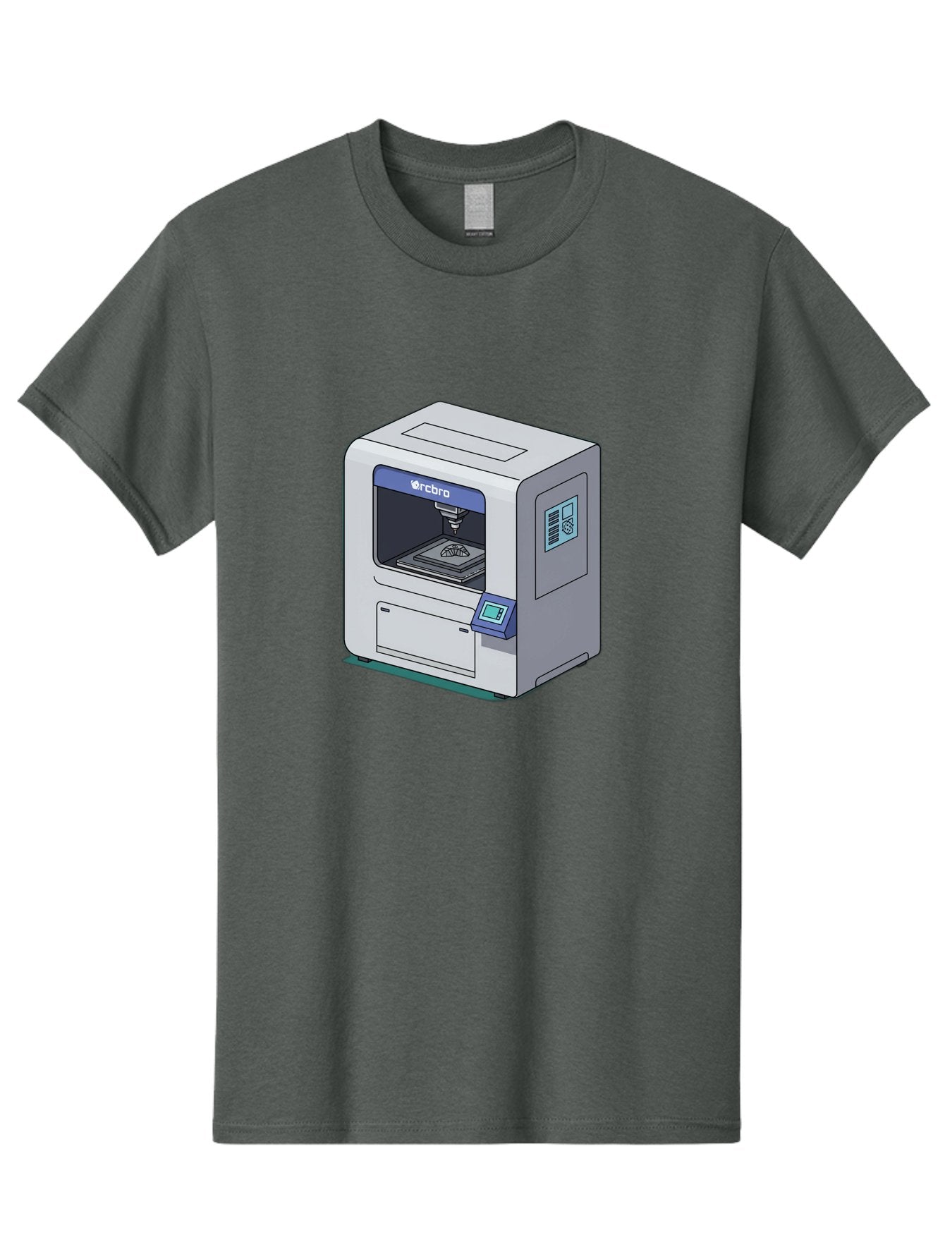 Rcbro-3D-Printer Men'S Graphic Tee, 100% Cotton, Comfortable Casual Summer Wear, Machine Washable, 3D Printing Technology, Rcbro 3D Printer, Digital Fabrication, Additive Manufacturing, Precision Engineering, Innovative Design, Bab323 5
