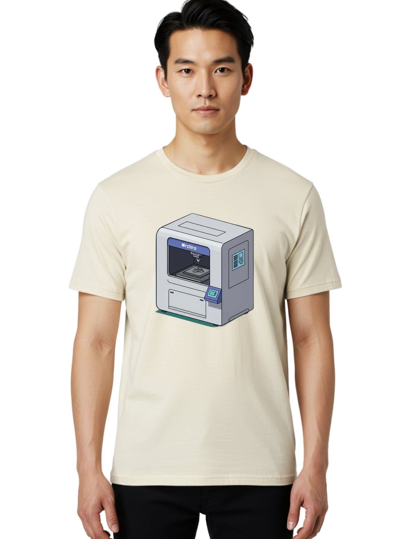 Rcbro-3D-Printer Men'S Graphic Tee, 100% Cotton, Comfortable Casual Summer Wear, Machine Washable, 3D Printing Technology, Rcbro 3D Printer, Digital Fabrication, Additive Manufacturing, Precision Engineering, Innovative Design, Bab323 22