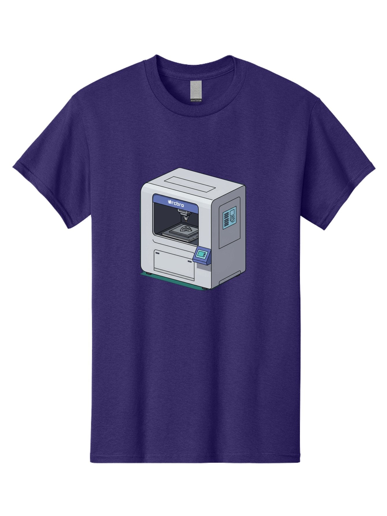 Rcbro-3D-Printer Men'S Graphic Tee, 100% Cotton, Comfortable Casual Summer Wear, Machine Washable, 3D Printing Technology, Rcbro 3D Printer, Digital Fabrication, Additive Manufacturing, Precision Engineering, Innovative Design, Bab323