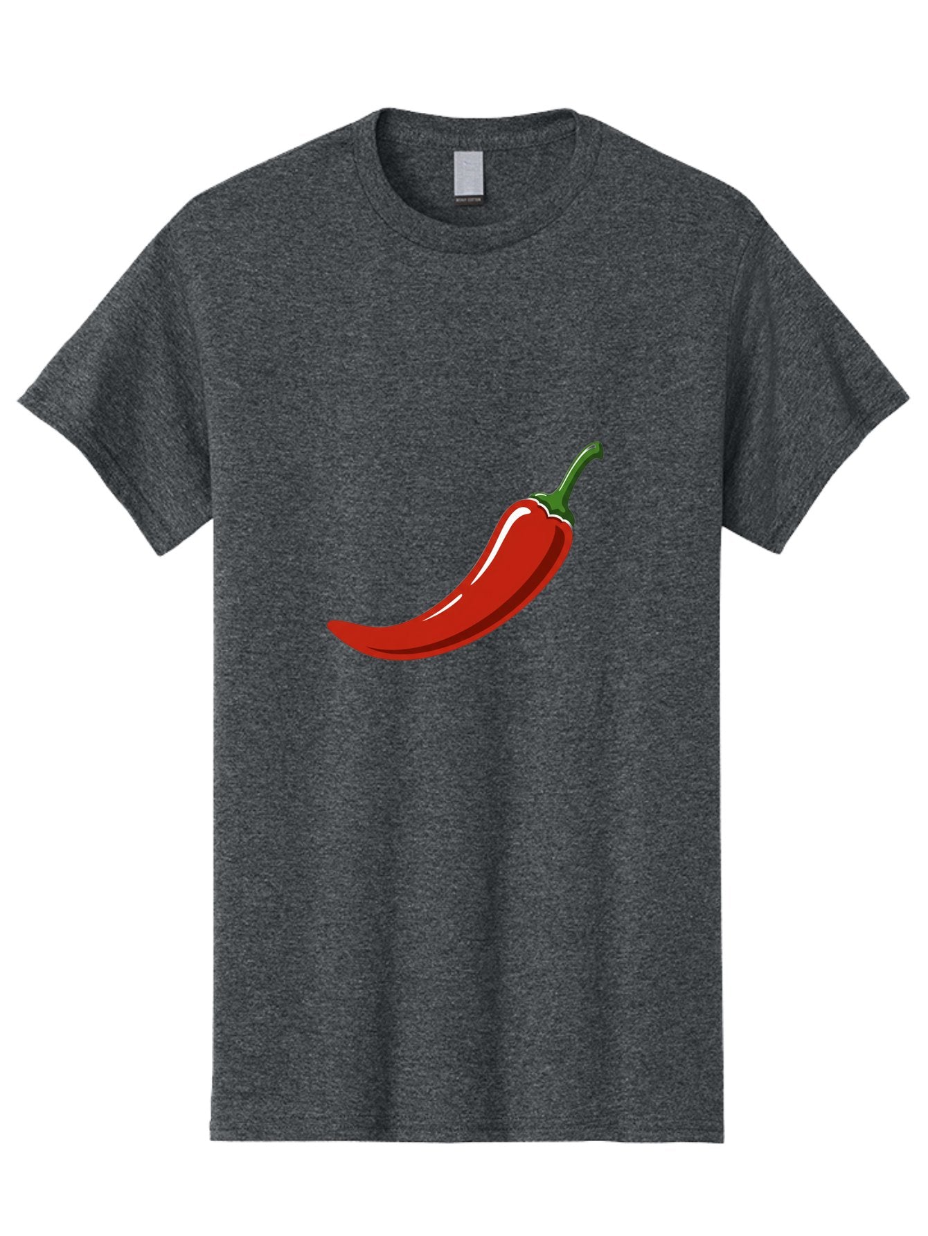 Red-Chili-Pepper Men'S Graphic Tee, 100% Cotton, Comfortable Casual Summer Wear, Machine Washable, Red Chili Pepper, Spicy Ingredient, Hot Pepper, Glossy Texture, Vibrant Red Color, Culinary Spice, Chili Pepper Icon Bab324 7