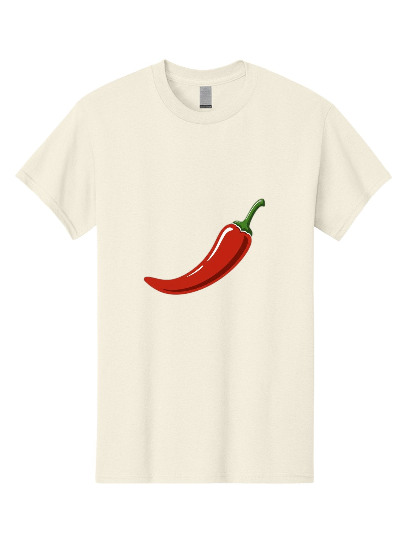 Red-Chili-Pepper Men'S Graphic Tee, 100% Cotton, Comfortable Casual Summer Wear, Machine Washable, Red Chili Pepper, Spicy Ingredient, Hot Pepper, Glossy Texture, Vibrant Red Color, Culinary Spice, Chili Pepper Icon Bab324 10