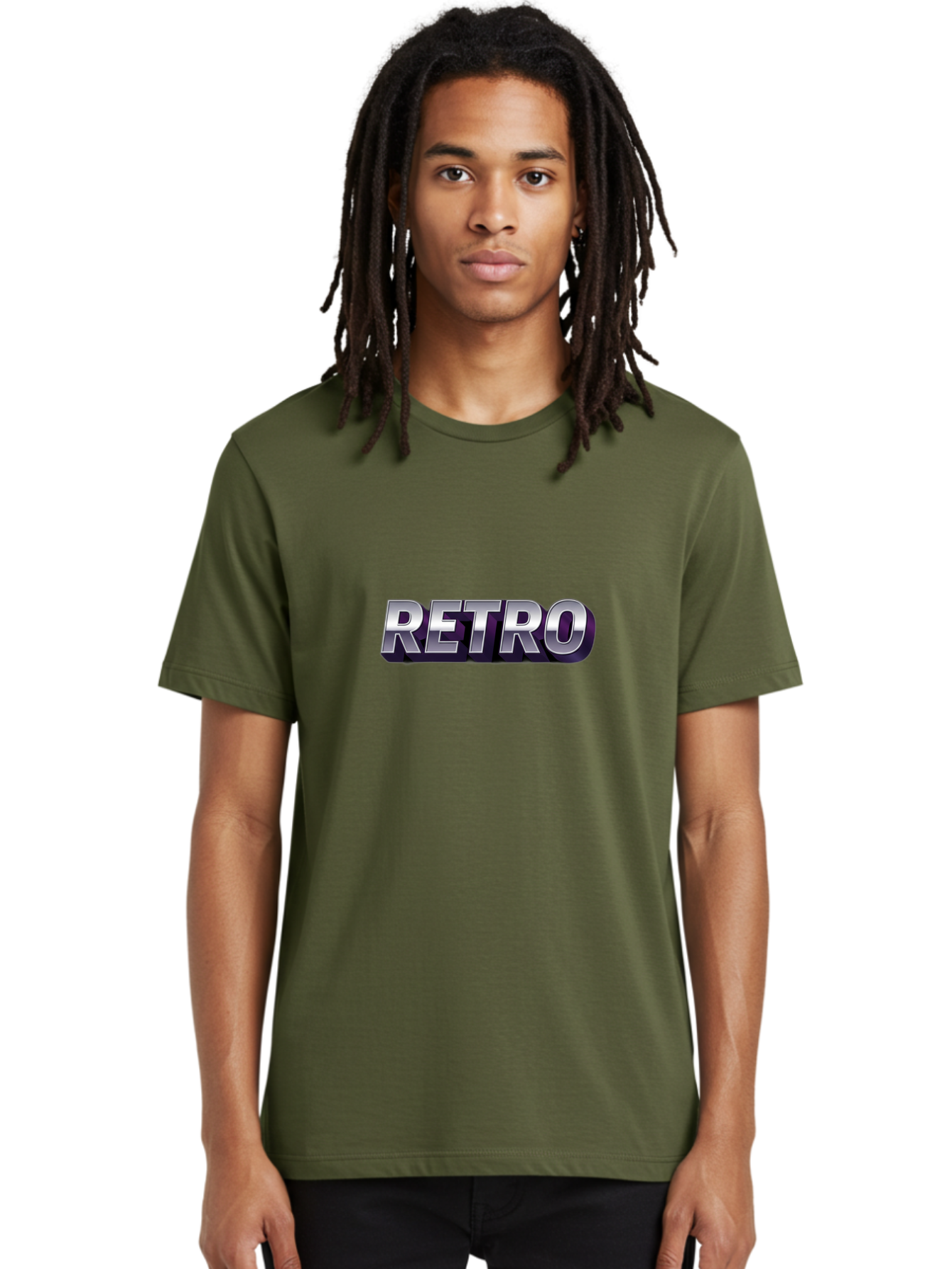 Retro Men'S Graphic Tee, 100% Cotton, Comfortable Casual Summer Wear, Machine Washable, Retro Style, Vintage Aesthetic, Metallic Text, Nostalgic Feel, Classic Design, Bold Typography, Chrome Effect, Retro Vibes Bab338 28
