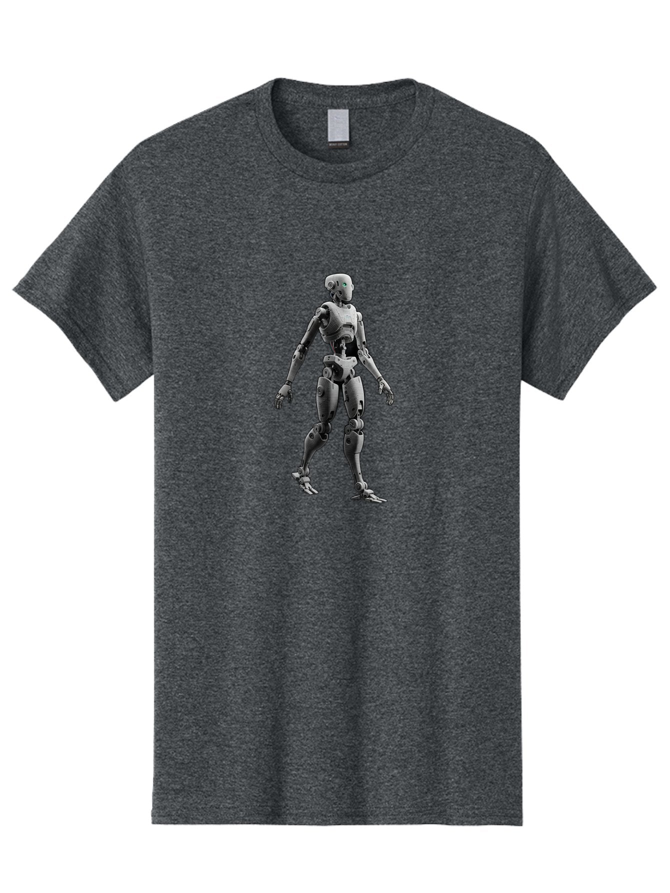 Robot-1 Men'S Graphic Tee, 100% Cotton, Comfortable Casual Summer Wear, Machine Washable, Humanoid Robot, Futuristic Technology, Artificial Intelligence, Robotic Limbs, Metallic Body, Sci-Fi Character, 3D Rendering, Robotic Design, Bab341 6