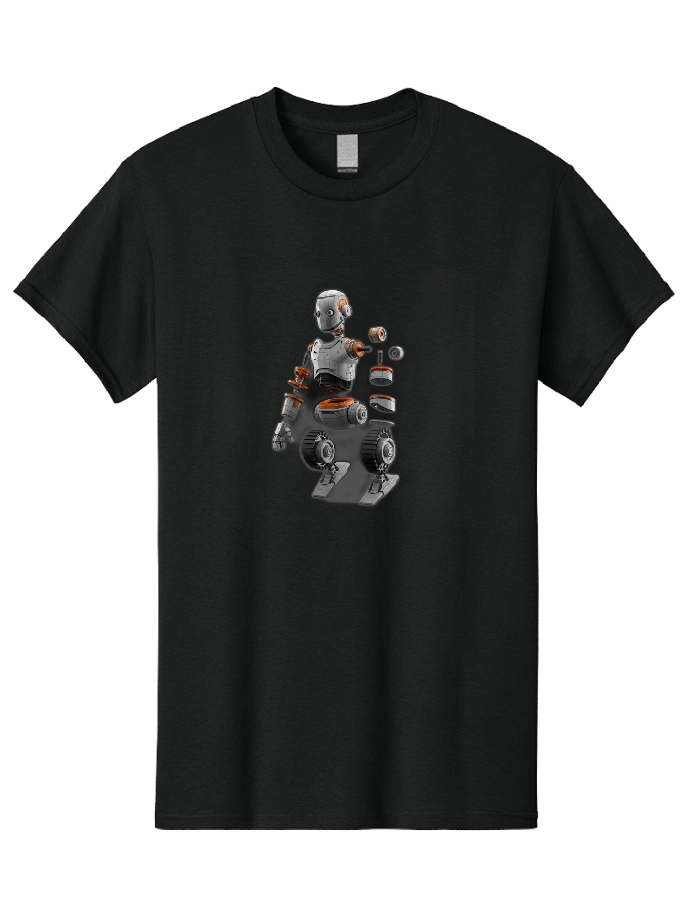 Robot-2 Men'S Graphic Tee, 100% Cotton, Comfortable Casual Summer Wear, Machine Washable, Robot Parts, Disassembled Robot, Robotic Limbs, Mechanical Components, Artificial Intelligence, Robot Design, Futuristic Technology, Robotic Engineering, Bab342 15