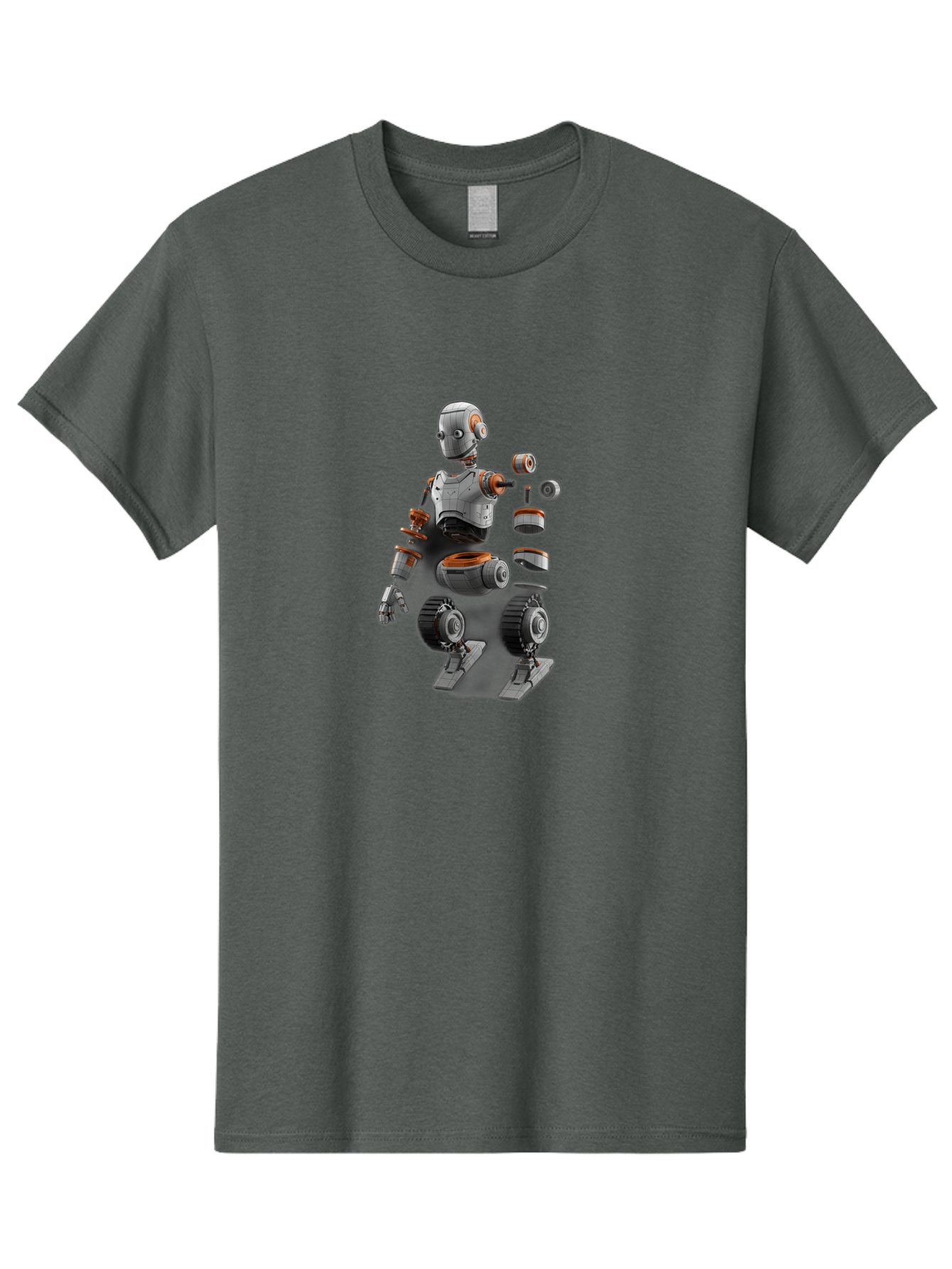 Robot-2 Men'S Graphic Tee, 100% Cotton, Comfortable Casual Summer Wear, Machine Washable, Robot Parts, Disassembled Robot, Robotic Limbs, Mechanical Components, Artificial Intelligence, Robot Design, Futuristic Technology, Robotic Engineering, Bab342 25