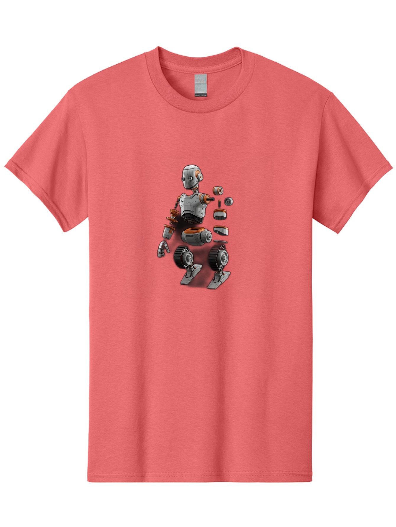 Robot-2 Men'S Graphic Tee, 100% Cotton, Comfortable Casual Summer Wear, Machine Washable, Robot Parts, Disassembled Robot, Robotic Limbs, Mechanical Components, Artificial Intelligence, Robot Design, Futuristic Technology, Robotic Engineering, Bab342 13