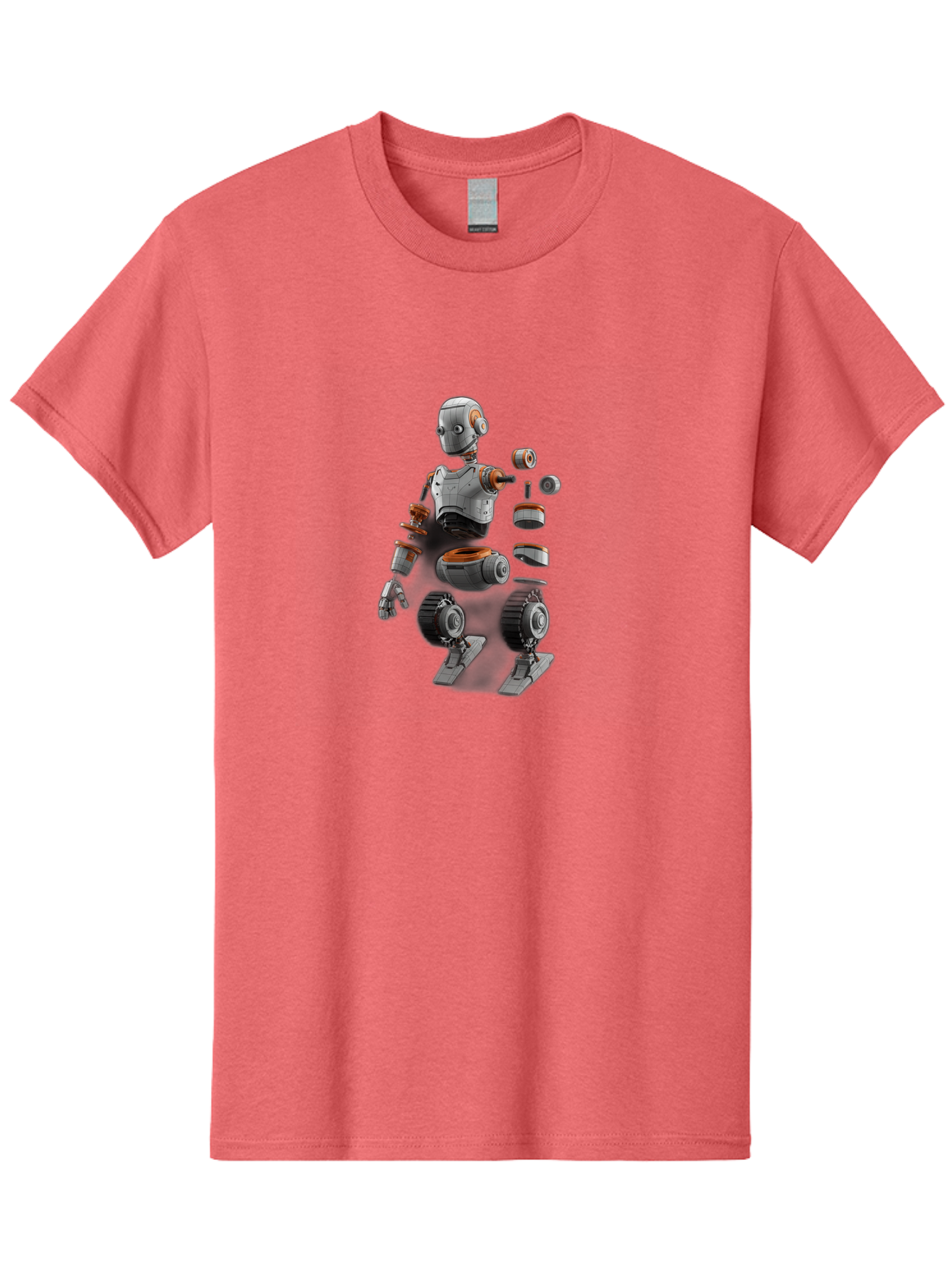 Robot-2 Men'S Graphic Tee, 100% Cotton, Comfortable Casual Summer Wear, Machine Washable, Robot Parts, Disassembled Robot, Robotic Limbs, Mechanical Components, Artificial Intelligence, Robot Design, Futuristic Technology, Robotic Engineering, Bab342 29