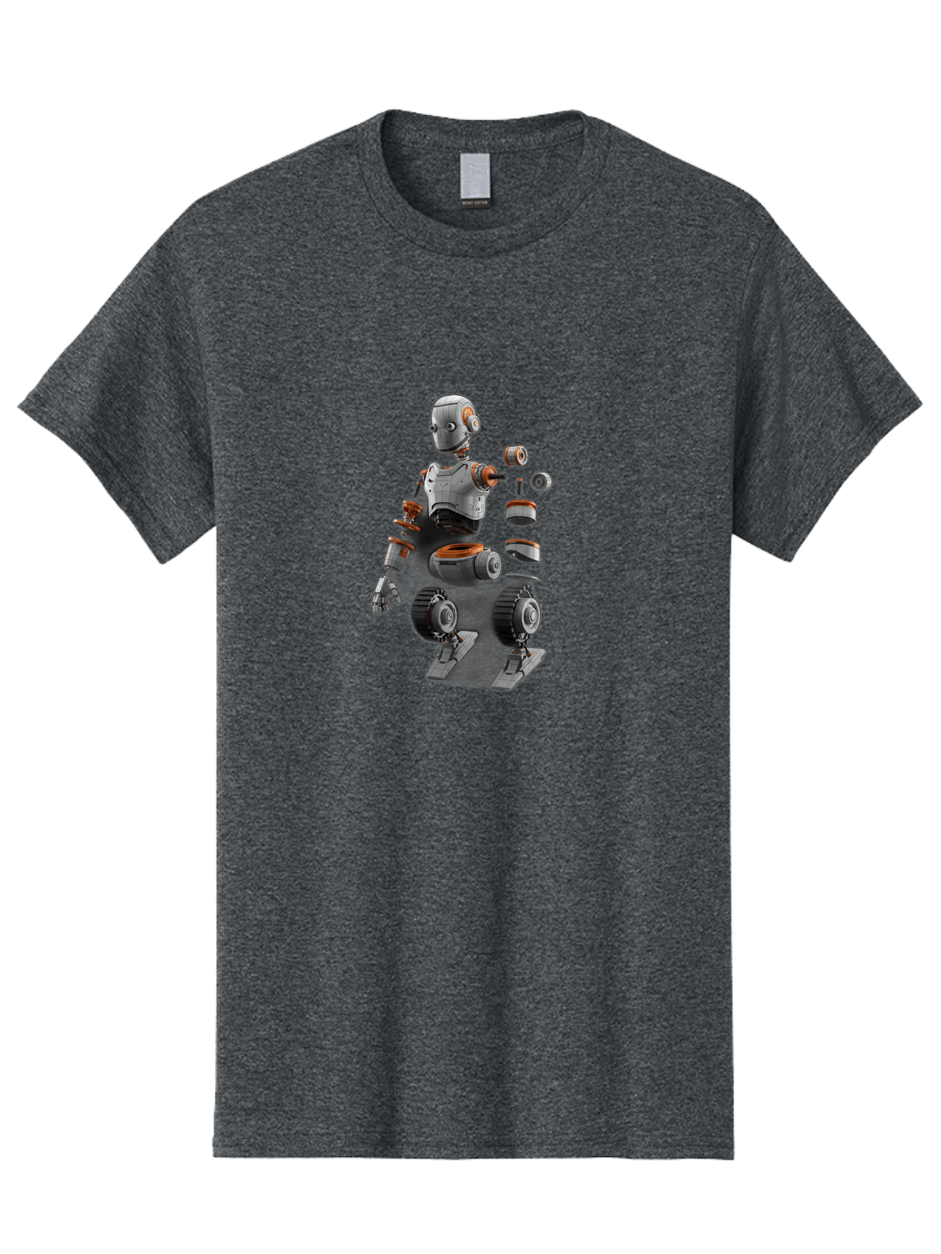 Robot-2 Men'S Graphic Tee, 100% Cotton, Comfortable Casual Summer Wear, Machine Washable, Robot Parts, Disassembled Robot, Robotic Limbs, Mechanical Components, Artificial Intelligence, Robot Design, Futuristic Technology, Robotic Engineering, Bab342 21