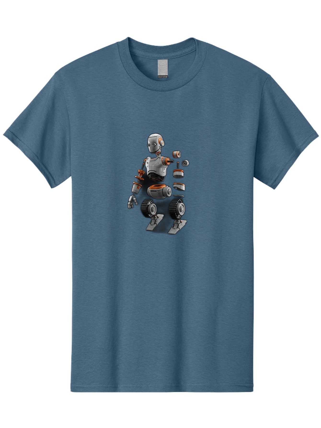 Robot-2 Men'S Graphic Tee, 100% Cotton, Comfortable Casual Summer Wear, Machine Washable, Robot Parts, Disassembled Robot, Robotic Limbs, Mechanical Components, Artificial Intelligence, Robot Design, Futuristic Technology, Robotic Engineering, Bab342 12