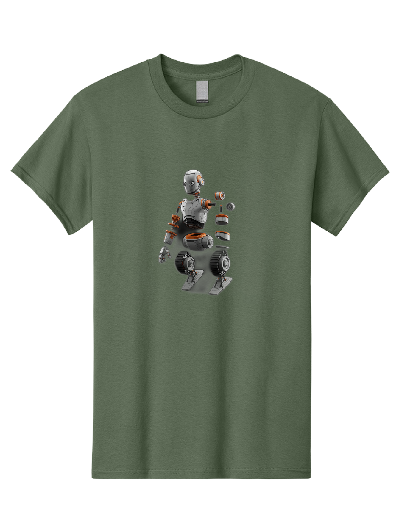 Robot-2 Men'S Graphic Tee, 100% Cotton, Comfortable Casual Summer Wear, Machine Washable, Robot Parts, Disassembled Robot, Robotic Limbs, Mechanical Components, Artificial Intelligence, Robot Design, Futuristic Technology, Robotic Engineering, Bab342 13