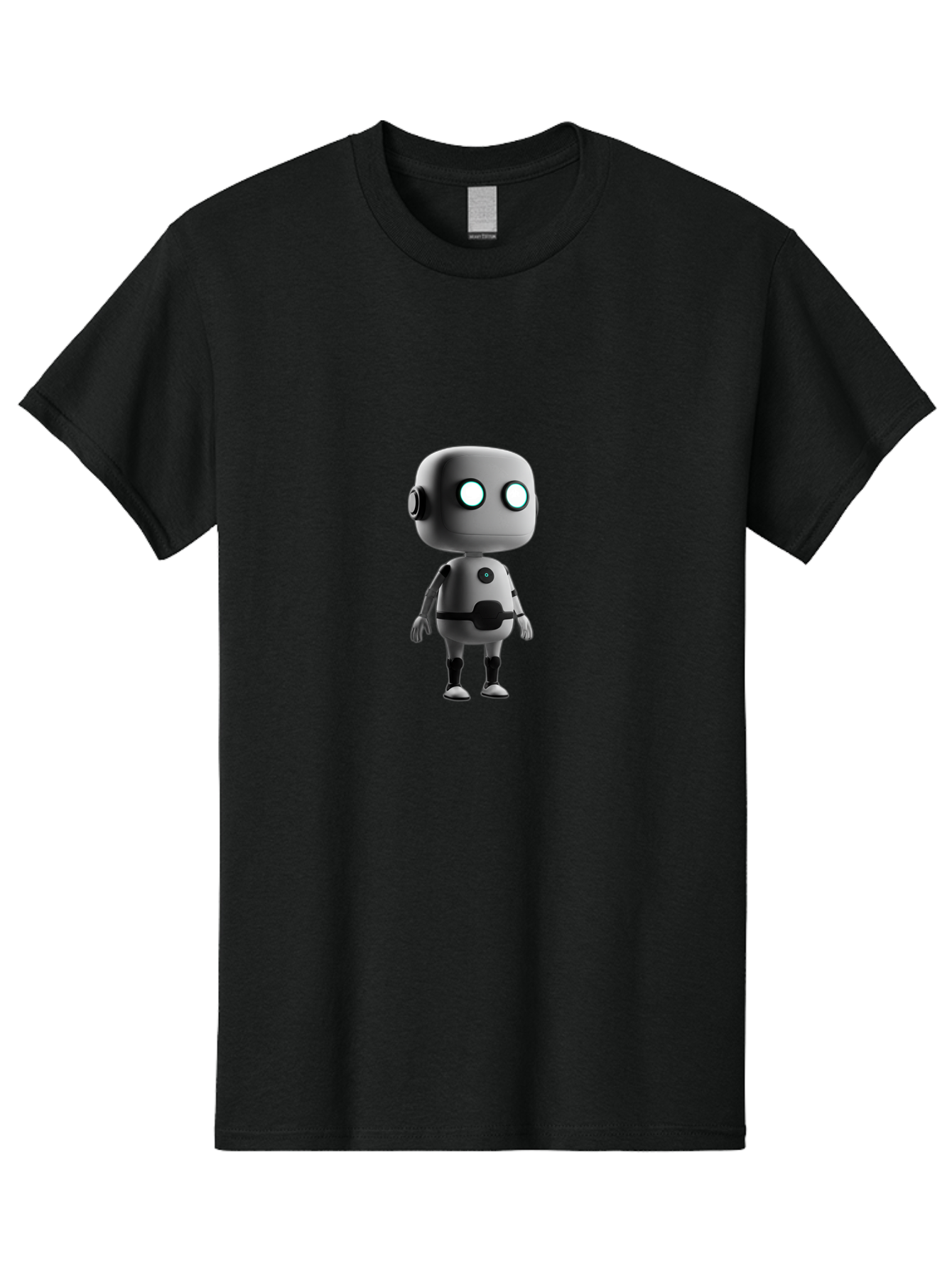 Robot-4 Men'S Graphic Tee, 100% Cotton, Comfortable Casual Summer Wear, Machine Washable, 3D Robot, Artificial Intelligence, Futuristic Design, Metallic Robot Body, Round Head, Glowing Eyes, Mechanical Limbs, Robot Character Model, Bab344 11