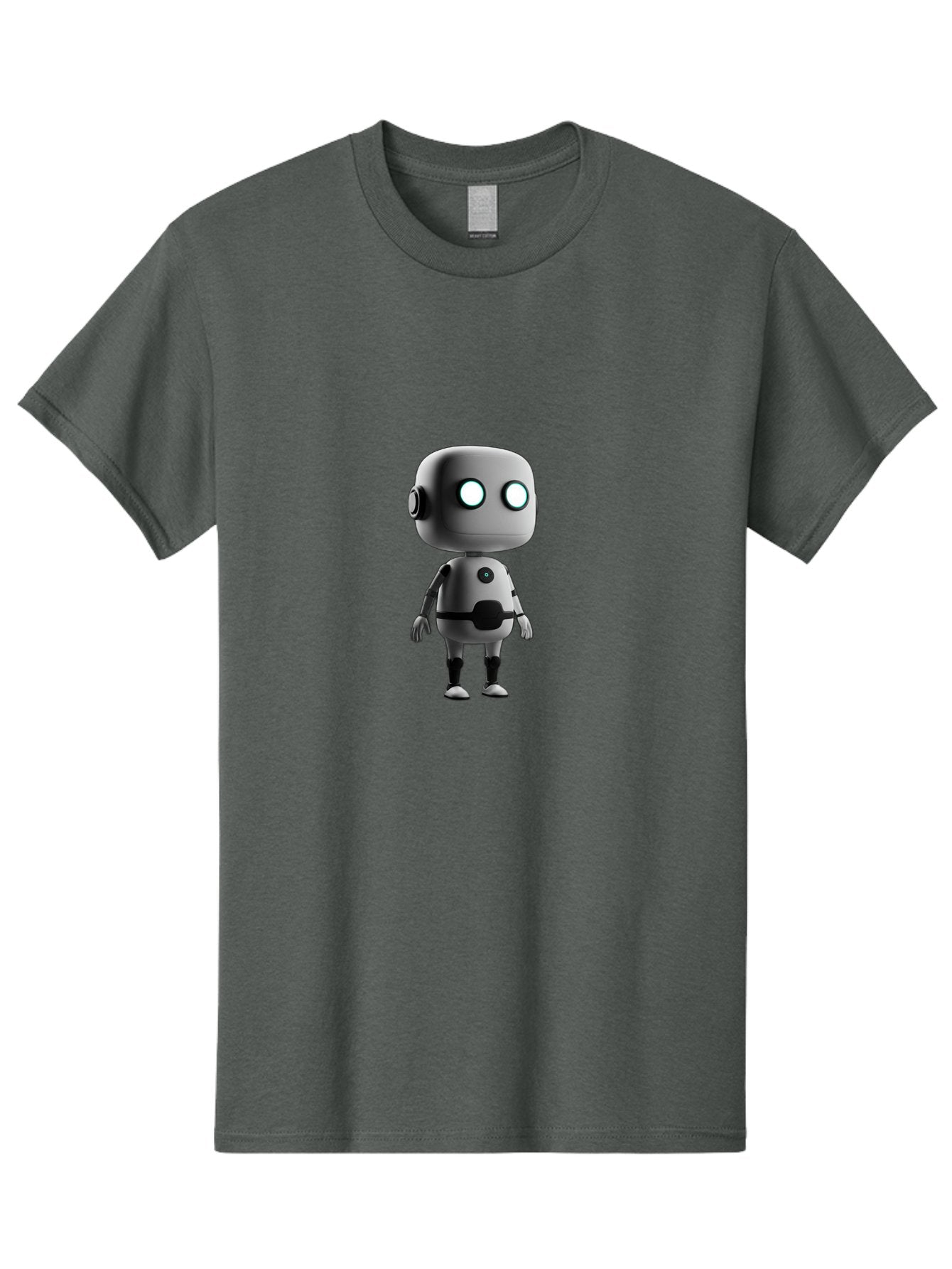 Robot-4 Men'S Graphic Tee, 100% Cotton, Comfortable Casual Summer Wear, Machine Washable, 3D Robot, Artificial Intelligence, Futuristic Design, Metallic Robot Body, Round Head, Glowing Eyes, Mechanical Limbs, Robot Character Model, Bab344 5