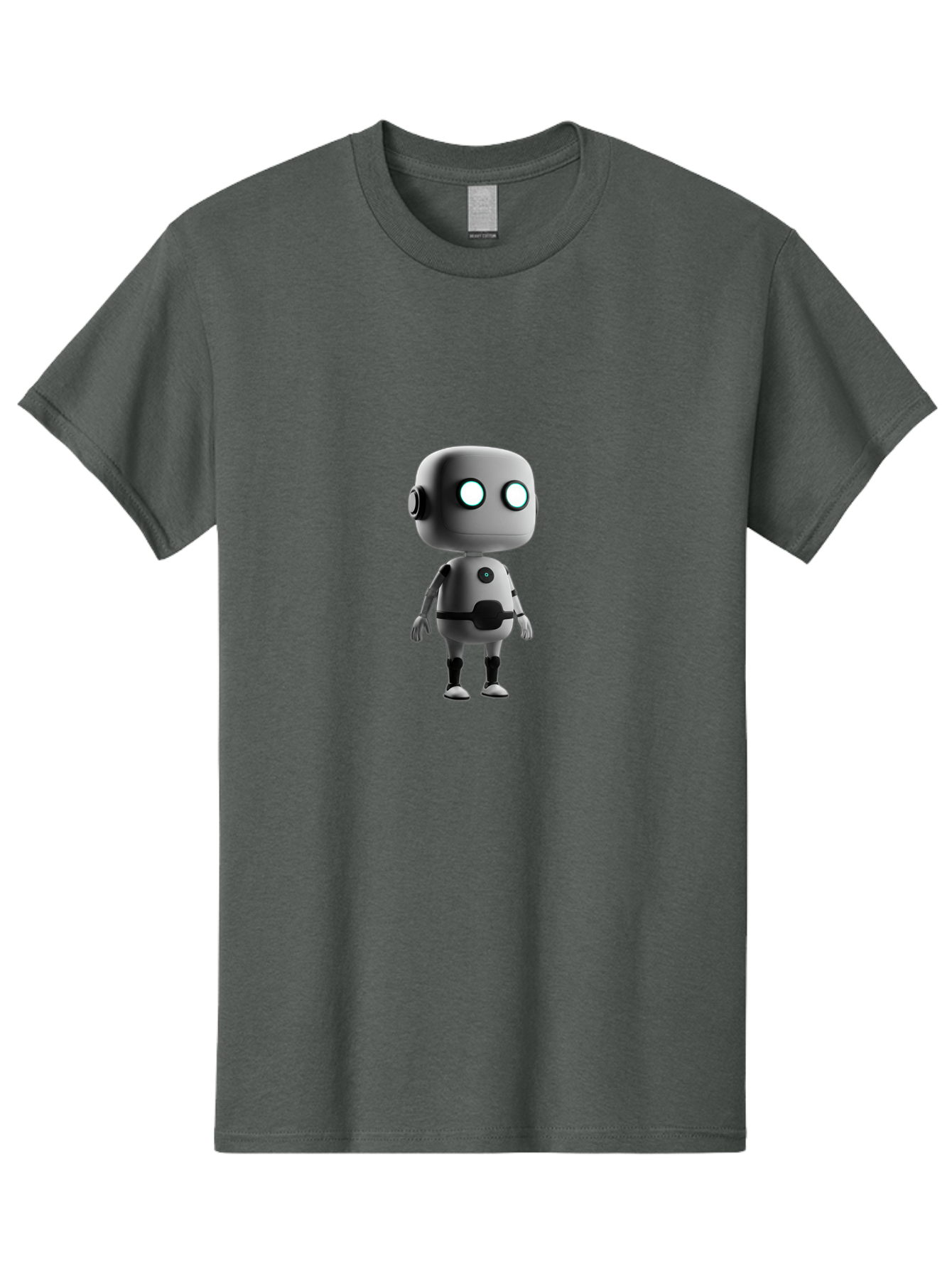 Robot-4 Men'S Graphic Tee, 100% Cotton, Comfortable Casual Summer Wear, Machine Washable, 3D Robot, Artificial Intelligence, Futuristic Design, Metallic Robot Body, Round Head, Glowing Eyes, Mechanical Limbs, Robot Character Model, Bab344 15
