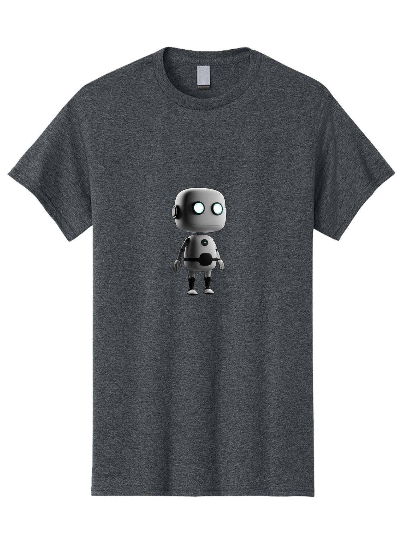 Robot-4 Men'S Graphic Tee, 100% Cotton, Comfortable Casual Summer Wear, Machine Washable, 3D Robot, Artificial Intelligence, Futuristic Design, Metallic Robot Body, Round Head, Glowing Eyes, Mechanical Limbs, Robot Character Model, Bab344 13