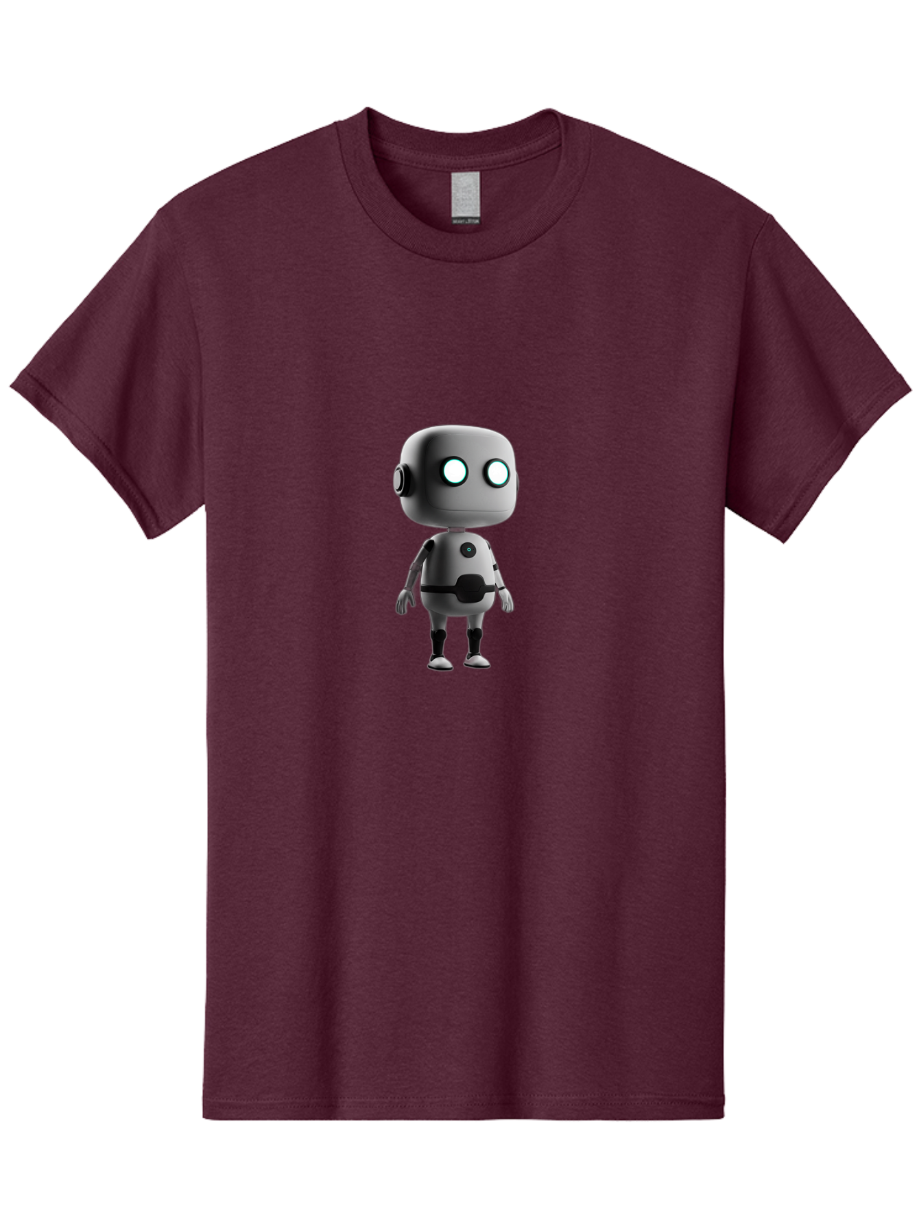 Robot-4 Men'S Graphic Tee, 100% Cotton, Comfortable Casual Summer Wear, Machine Washable, 3D Robot, Artificial Intelligence, Futuristic Design, Metallic Robot Body, Round Head, Glowing Eyes, Mechanical Limbs, Robot Character Model, Bab344 17