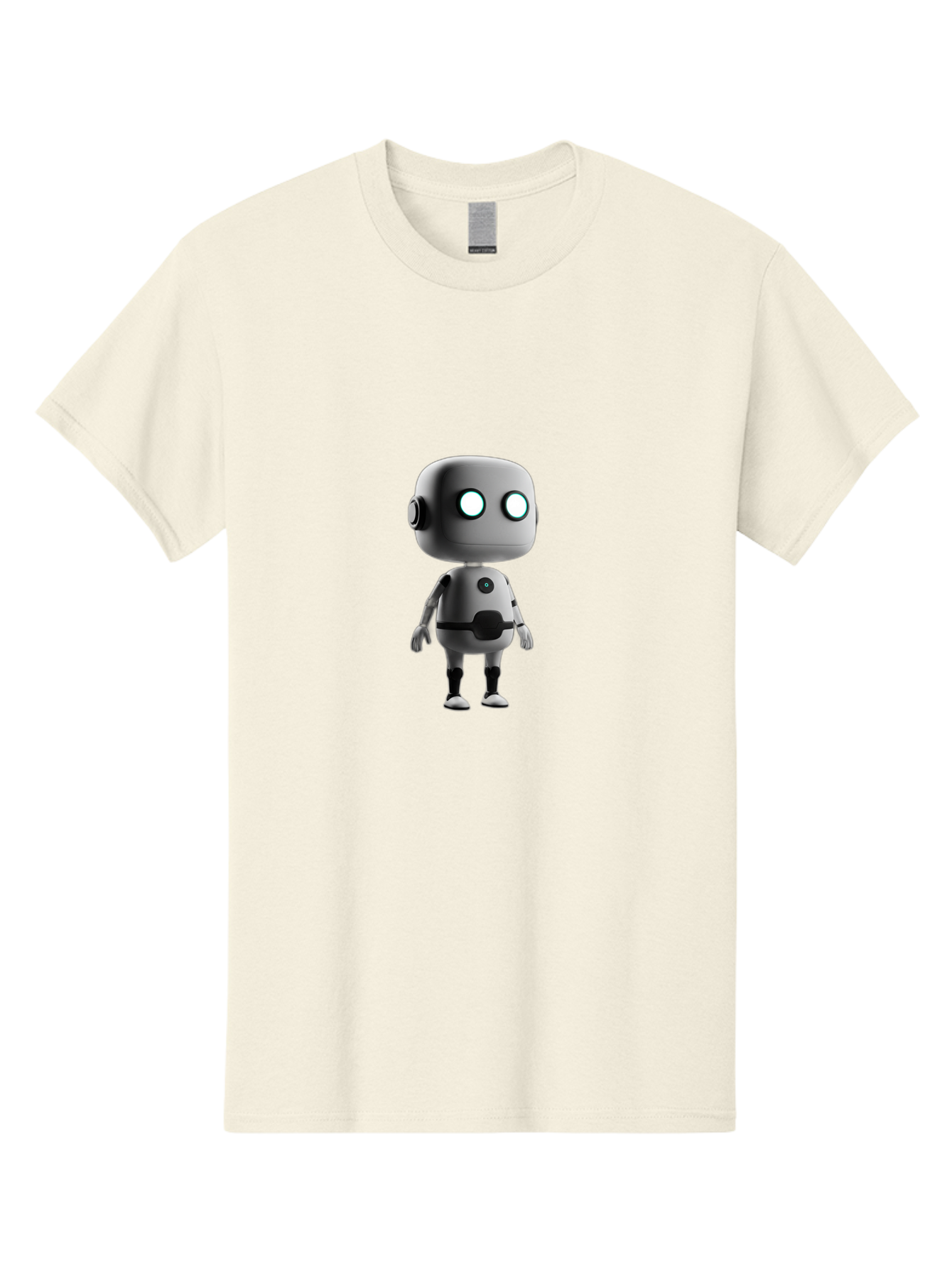 Robot-4 Men'S Graphic Tee, 100% Cotton, Comfortable Casual Summer Wear, Machine Washable, 3D Robot, Artificial Intelligence, Futuristic Design, Metallic Robot Body, Round Head, Glowing Eyes, Mechanical Limbs, Robot Character Model, Bab344 9
