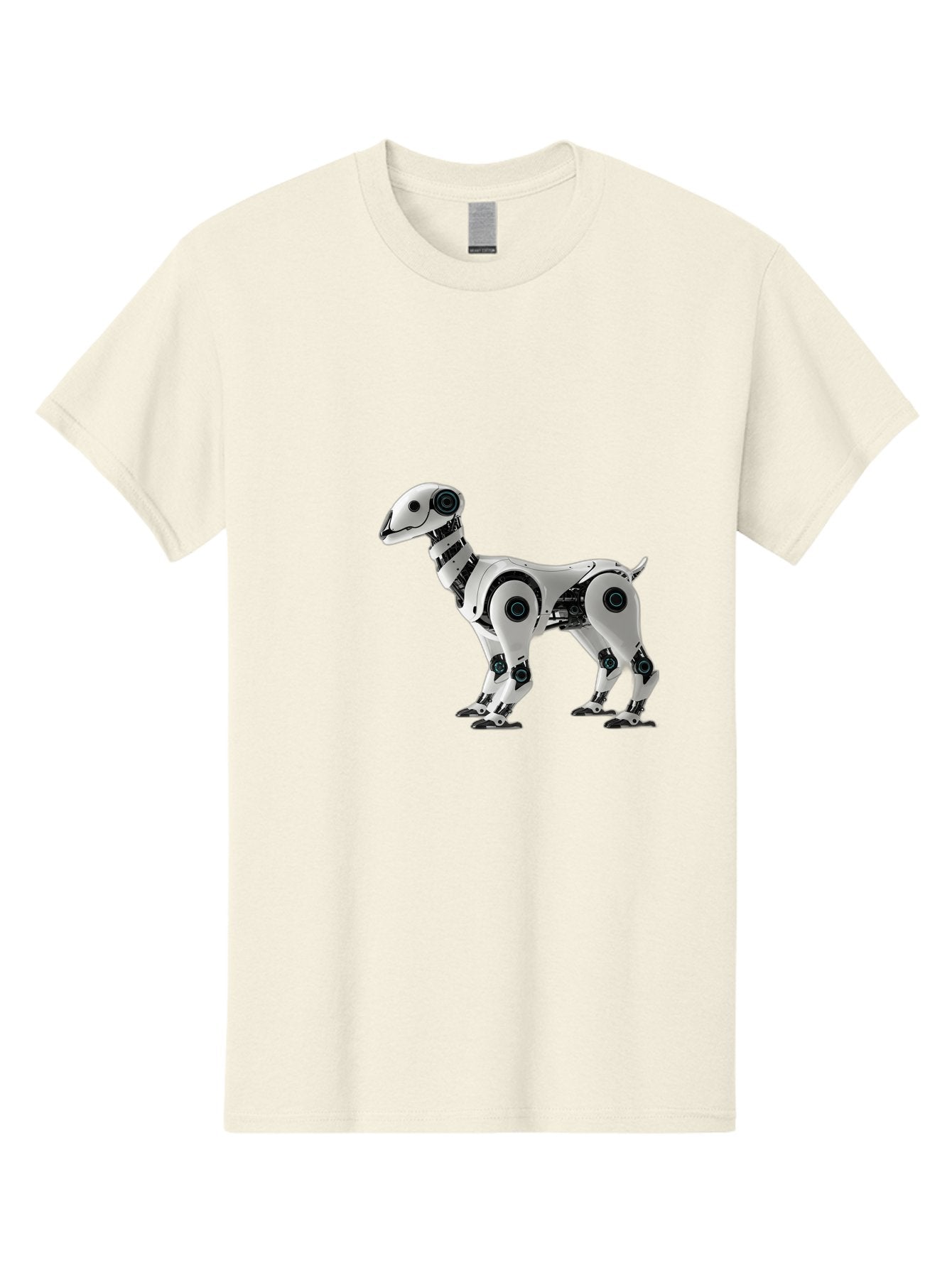 Robot-Dog Men'S Graphic Tee, 100% Cotton, Comfortable Casual Summer Wear, Machine Washable, Robotic Canine, Futuristic Design, Mechanical Pet, Artificial Intelligence, Tech-Savvy, Robotic Limbs, Modern Innovation, Cybernetic Creature, Bab349 3