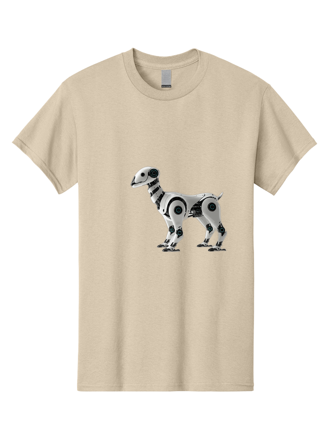 Robot-Dog Men'S Graphic Tee, 100% Cotton, Comfortable Casual Summer Wear, Machine Washable, Robotic Canine, Futuristic Design, Mechanical Pet, Artificial Intelligence, Tech-Savvy, Robotic Limbs, Modern Innovation, Cybernetic Creature, Bab349 3