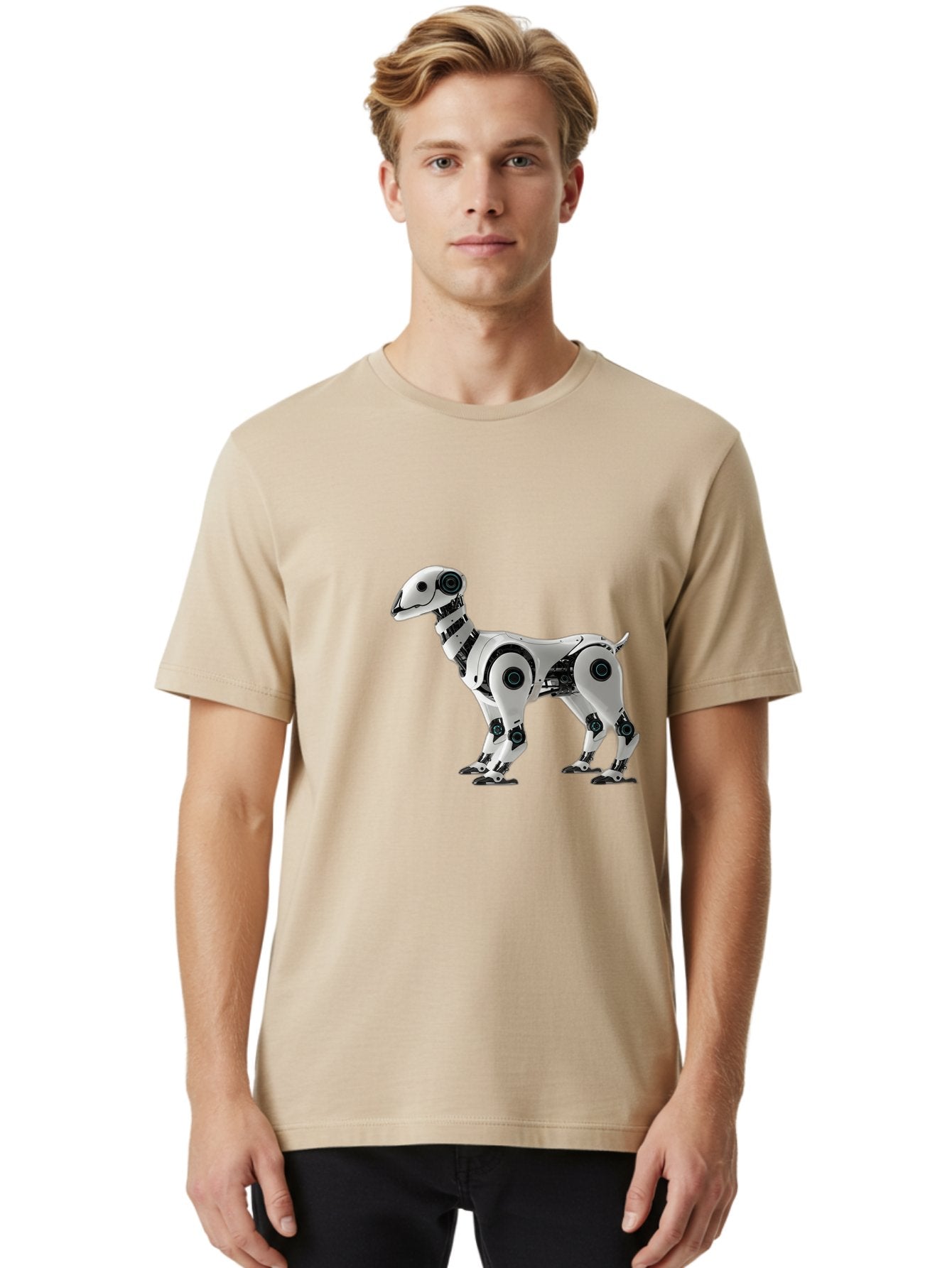 Robot-Dog Men'S Graphic Tee, 100% Cotton, Comfortable Casual Summer Wear, Machine Washable, Robotic Canine, Futuristic Design, Mechanical Pet, Artificial Intelligence, Tech-Savvy, Robotic Limbs, Modern Innovation, Cybernetic Creature, Bab349 29