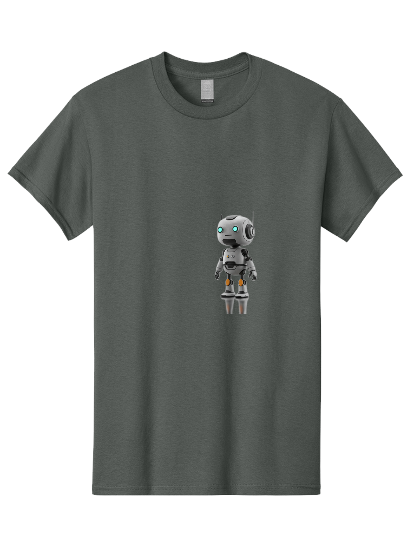 Robot Men'S Graphic Tee, 100% Cotton, Comfortable Casual Summer Wear, Machine Washable, Gray Robot, Artificial Intelligence, Futuristic Design, Robotic Technology, Mechanical Body, Glowing Blue Eyes, Robotic Head, Futuristic Character Bab361 21
