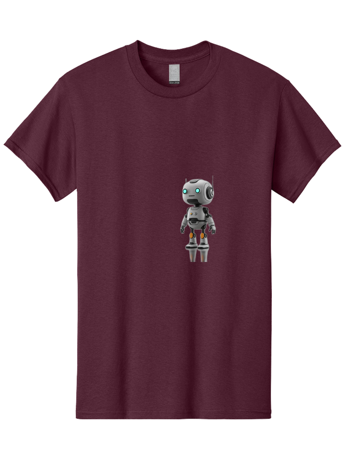 Robot Men'S Graphic Tee, 100% Cotton, Comfortable Casual Summer Wear, Machine Washable, Gray Robot, Artificial Intelligence, Futuristic Design, Robotic Technology, Mechanical Body, Glowing Blue Eyes, Robotic Head, Futuristic Character Bab361 15