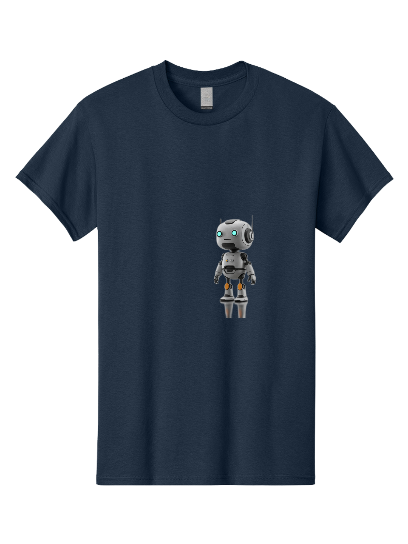 Robot Men'S Graphic Tee, 100% Cotton, Comfortable Casual Summer Wear, Machine Washable, Gray Robot, Artificial Intelligence, Futuristic Design, Robotic Technology, Mechanical Body, Glowing Blue Eyes, Robotic Head, Futuristic Character Bab361 11