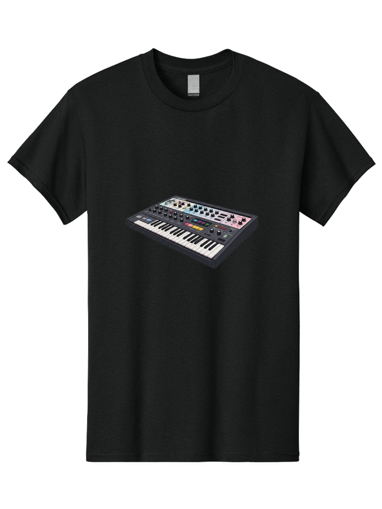 Roland-Jupiter-8 Men'S Graphic Tee, 100% Cotton, Comfortable Casual Summer Wear, Machine Washable, Music Synthesizer, Electronic Keyboard, Midi Controller, Sound Editing, Music Production, Audio Equipment, Musical Instrument, Korg Synthesizer, Bab362 14