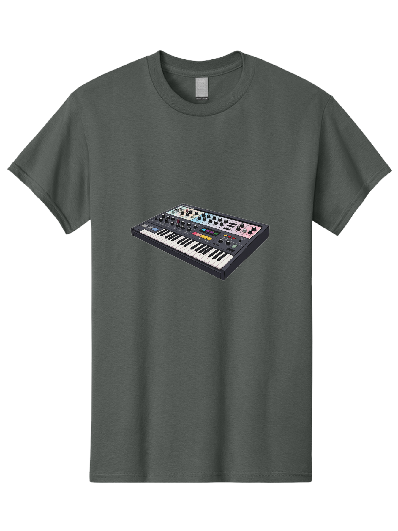 Roland-Jupiter-8 Men'S Graphic Tee, 100% Cotton, Comfortable Casual Summer Wear, Machine Washable, Music Synthesizer, Electronic Keyboard, Midi Controller, Sound Editing, Music Production, Audio Equipment, Musical Instrument, Korg Synthesizer, Bab362 11