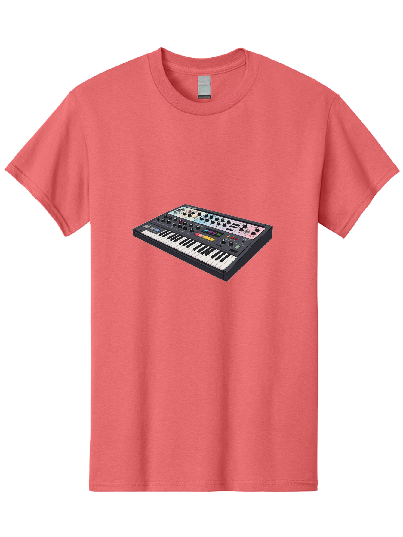 Roland-Jupiter-8 Men'S Graphic Tee, 100% Cotton, Comfortable Casual Summer Wear, Machine Washable, Music Synthesizer, Electronic Keyboard, Midi Controller, Sound Editing, Music Production, Audio Equipment, Musical Instrument, Korg Synthesizer, Bab362 15