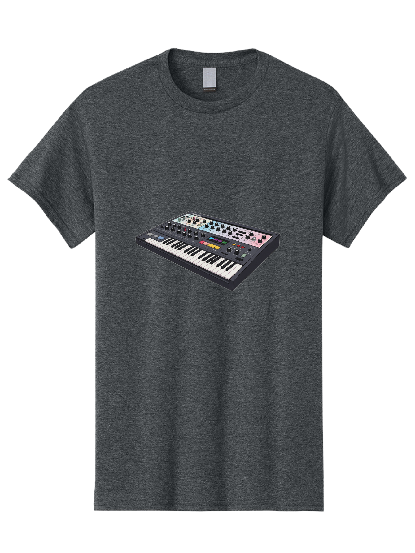 Roland-Jupiter-8 Men'S Graphic Tee, 100% Cotton, Comfortable Casual Summer Wear, Machine Washable, Music Synthesizer, Electronic Keyboard, Midi Controller, Sound Editing, Music Production, Audio Equipment, Musical Instrument, Korg Synthesizer, Bab362 7