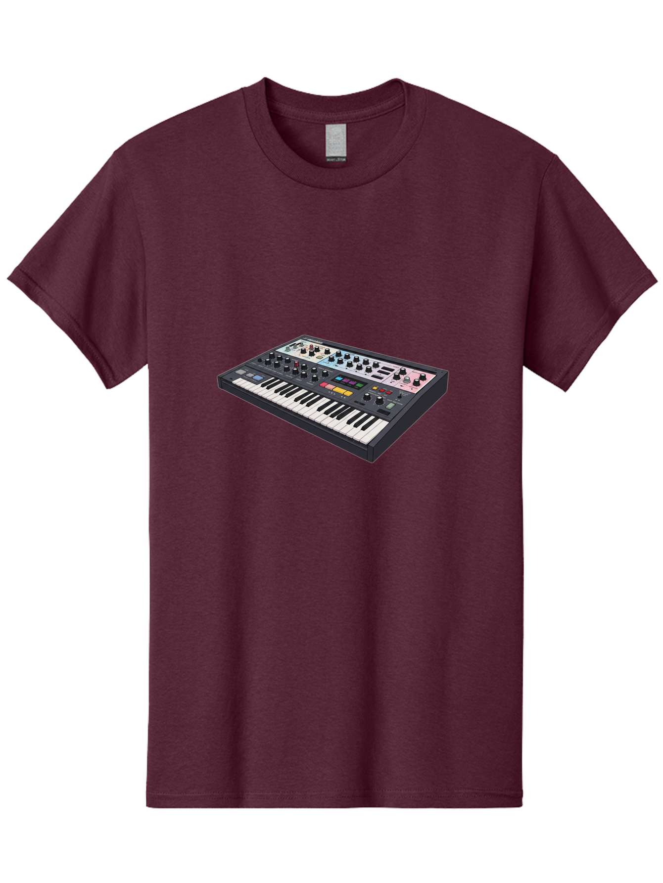 Roland-Jupiter-8 Men'S Graphic Tee, 100% Cotton, Comfortable Casual Summer Wear, Machine Washable, Music Synthesizer, Electronic Keyboard, Midi Controller, Sound Editing, Music Production, Audio Equipment, Musical Instrument, Korg Synthesizer, Bab362 19