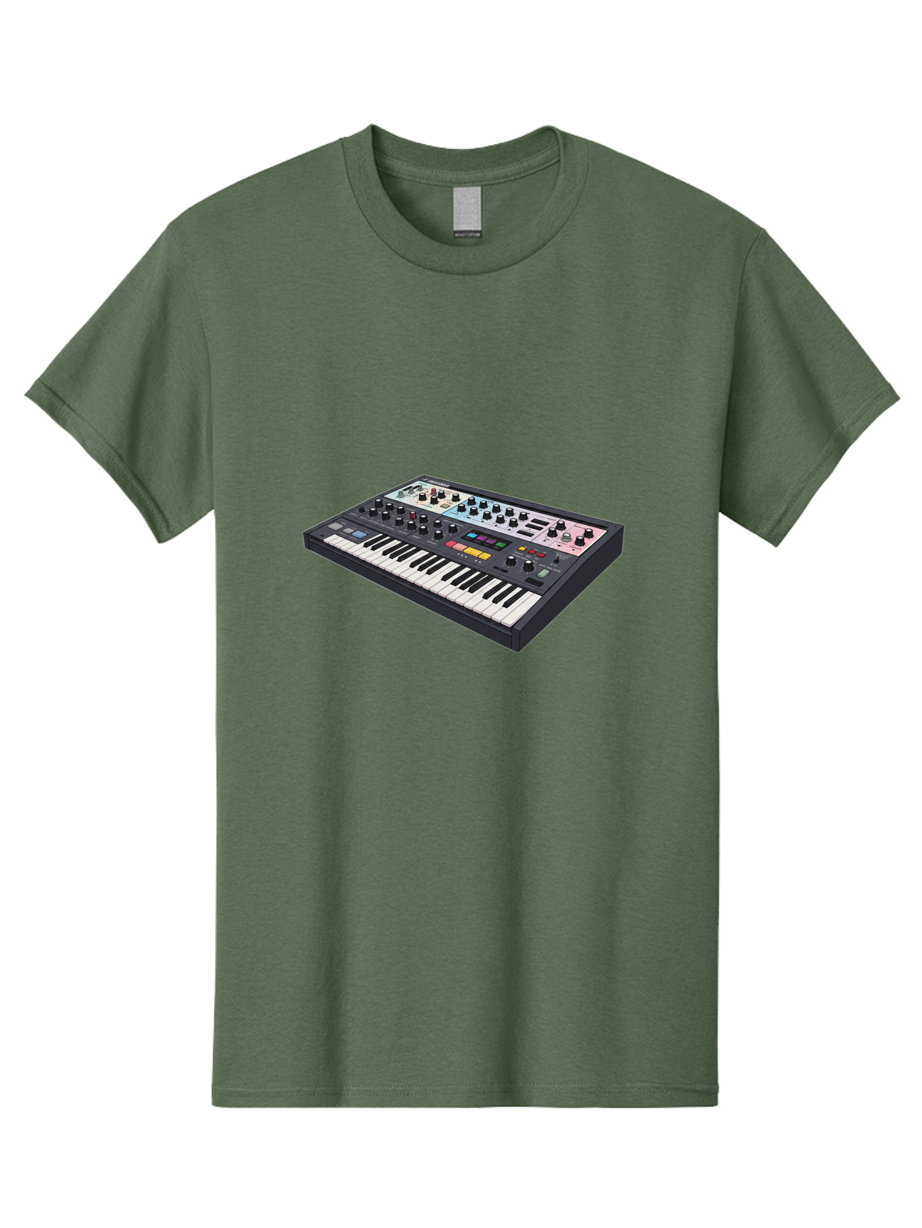 Roland-Jupiter-8 Men'S Graphic Tee, 100% Cotton, Comfortable Casual Summer Wear, Machine Washable, Music Synthesizer, Electronic Keyboard, Midi Controller, Sound Editing, Music Production, Audio Equipment, Musical Instrument, Korg Synthesizer, Bab362 23