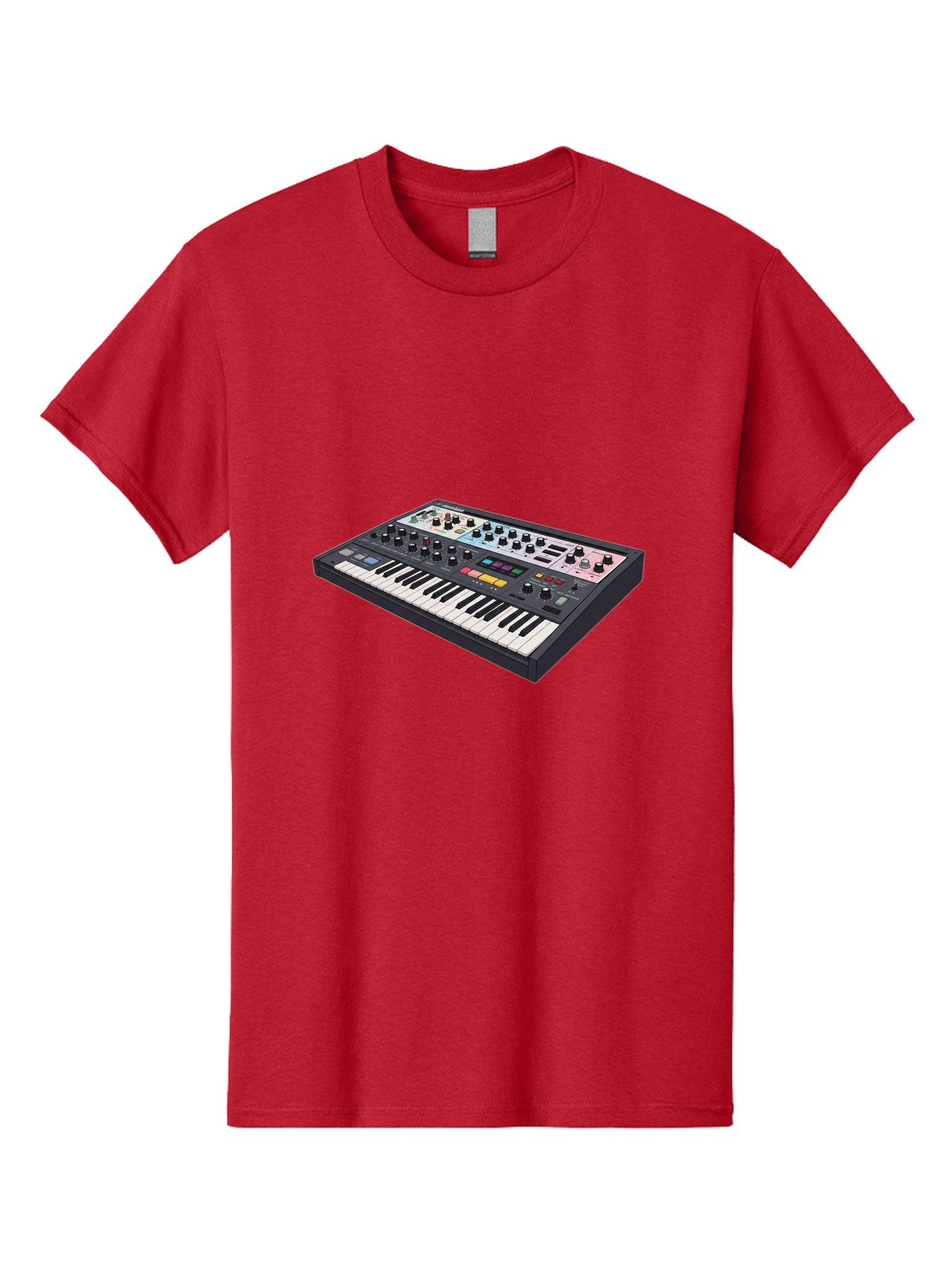 Roland-Jupiter-8 Men'S Graphic Tee, 100% Cotton, Comfortable Casual Summer Wear, Machine Washable, Music Synthesizer, Electronic Keyboard, Midi Controller, Sound Editing, Music Production, Audio Equipment, Musical Instrument, Korg Synthesizer, Bab362 17