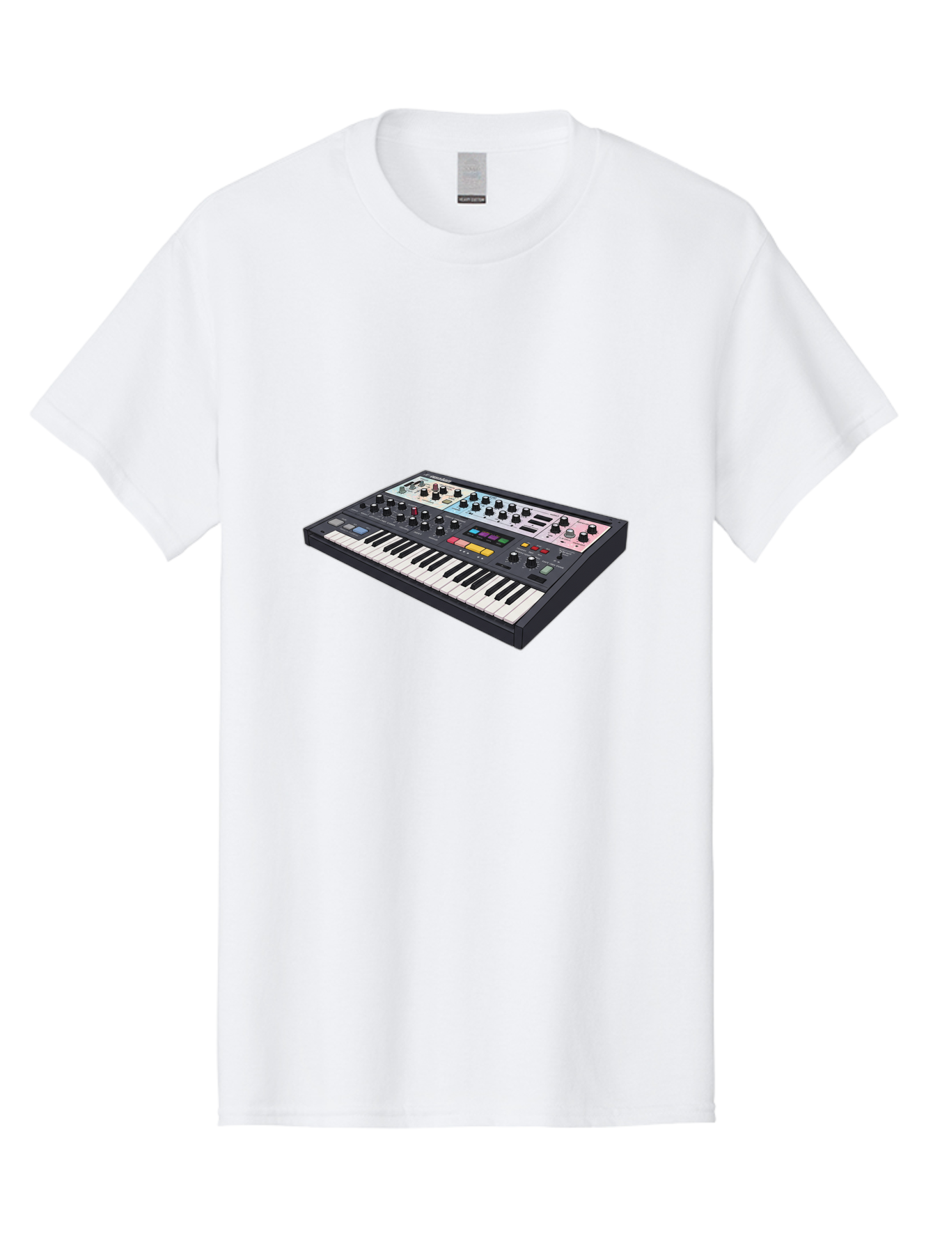 Roland-Jupiter-8 Men'S Graphic Tee, 100% Cotton, Comfortable Casual Summer Wear, Machine Washable, Music Synthesizer, Electronic Keyboard, Midi Controller, Sound Editing, Music Production, Audio Equipment, Musical Instrument, Korg Synthesizer, Bab362 9