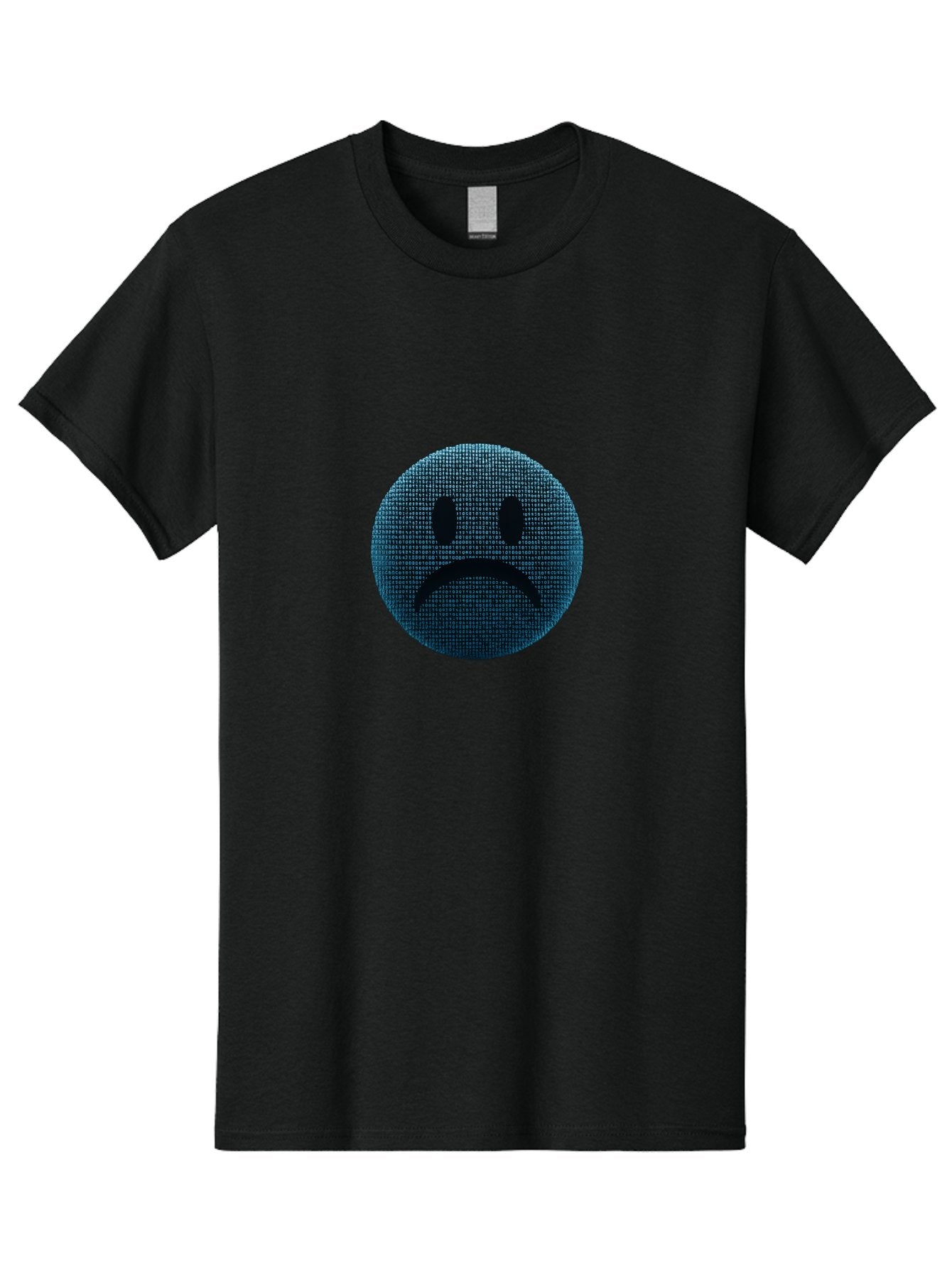 Sad-Face Men'S Graphic Tee, 100% Cotton, Comfortable Casual Summer Wear, Machine Washable, Sad Face Emoticon, Unhappy Expression, Displeased Emotion, Negative Sentiment, Frowning Face, Upset Feeling, Distressed Mood Bab372 14