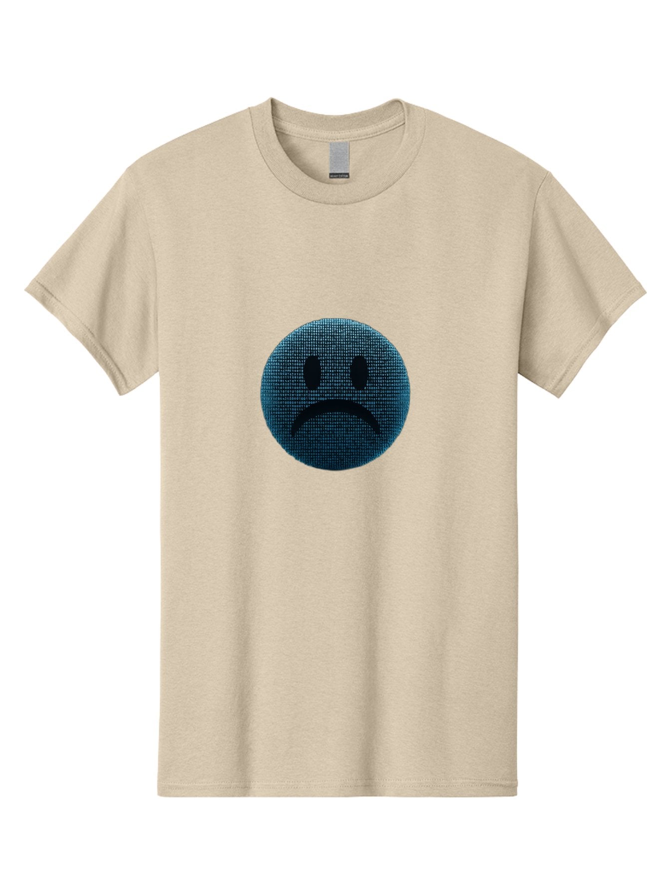 Sad-Face Men'S Graphic Tee, 100% Cotton, Comfortable Casual Summer Wear, Machine Washable, Sad Face Emoticon, Unhappy Expression, Displeased Emotion, Negative Sentiment, Frowning Face, Upset Feeling, Distressed Mood Bab372 9