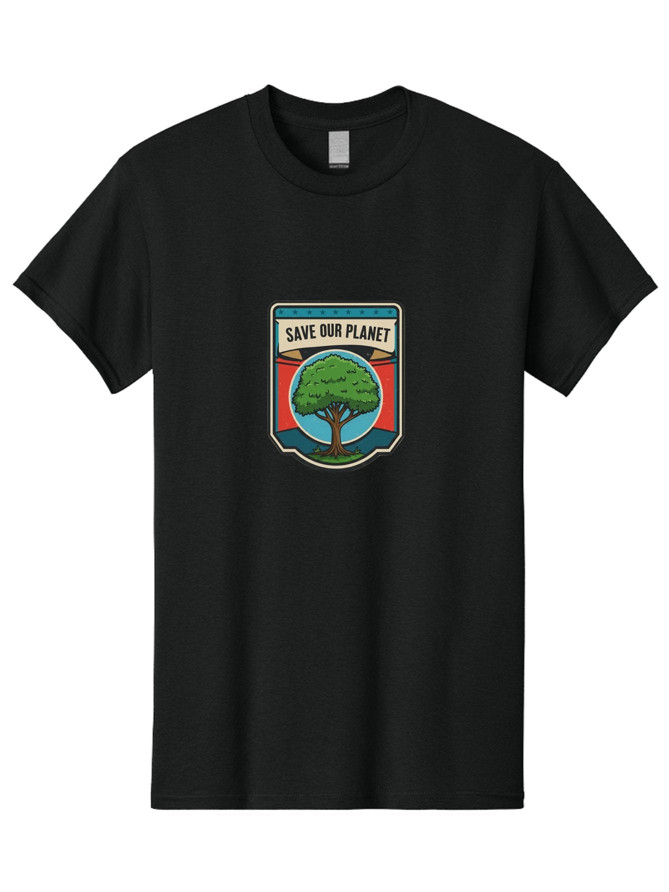 Save-Our-Planet-1 Men'S Graphic Tee, 100% Cotton, Comfortable Casual Summer Wear, Machine Washable, Eco-Friendly Logo, Tree Conservation, Environmental Protection, Green Initiative, Save The Planet, Eco Activism, Earth Day Symbol Bab377 7