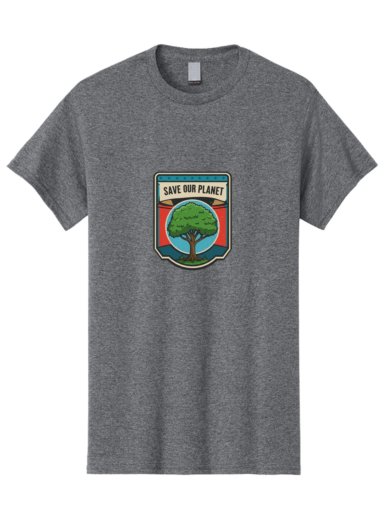 Save-Our-Planet-1 Men'S Graphic Tee, 100% Cotton, Comfortable Casual Summer Wear, Machine Washable, Eco-Friendly Logo, Tree Conservation, Environmental Protection, Green Initiative, Save The Planet, Eco Activism, Earth Day Symbol Bab377 6