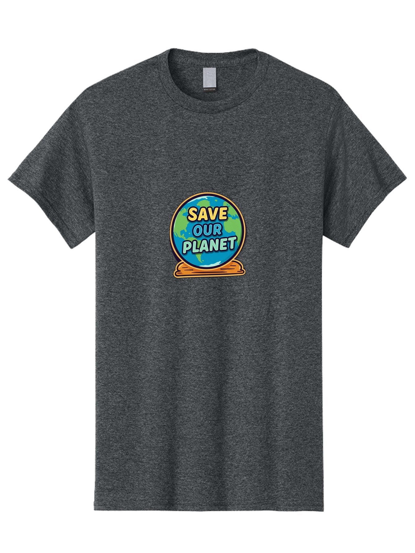 Save-Our-Planet-2 Men'S Graphic Tee, 100% Cotton, Comfortable Casual Summer Wear, Machine Washable, Globe With Save Our Planet Text, Eco-Friendly Message, Environmental Awareness, Earth Conservation, Sustainability, Global Unity, Bab378 12