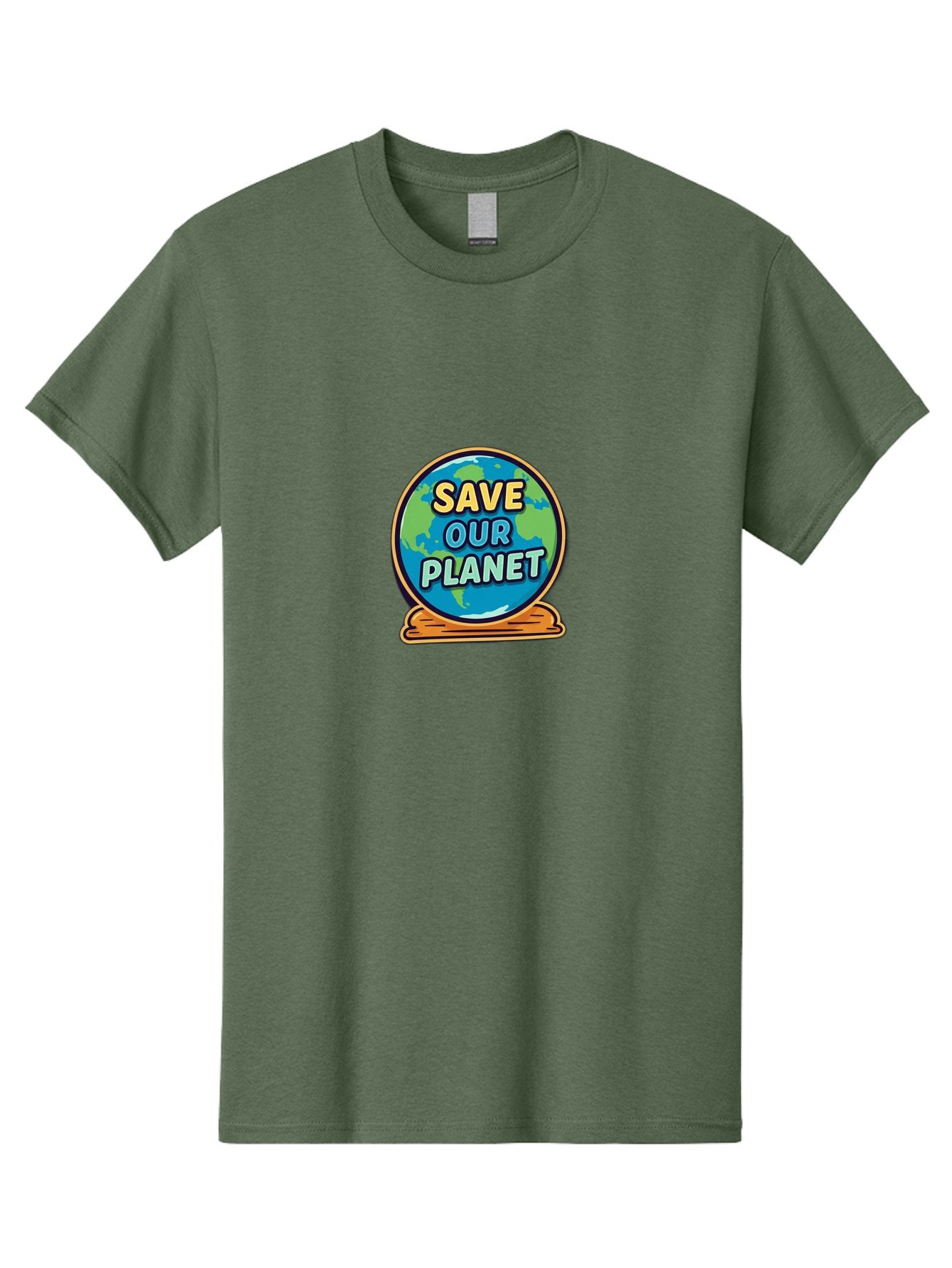 Save-Our-Planet-2 Men'S Graphic Tee, 100% Cotton, Comfortable Casual Summer Wear, Machine Washable, Globe With Save Our Planet Text, Eco-Friendly Message, Environmental Awareness, Earth Conservation, Sustainability, Global Unity, Bab378 10