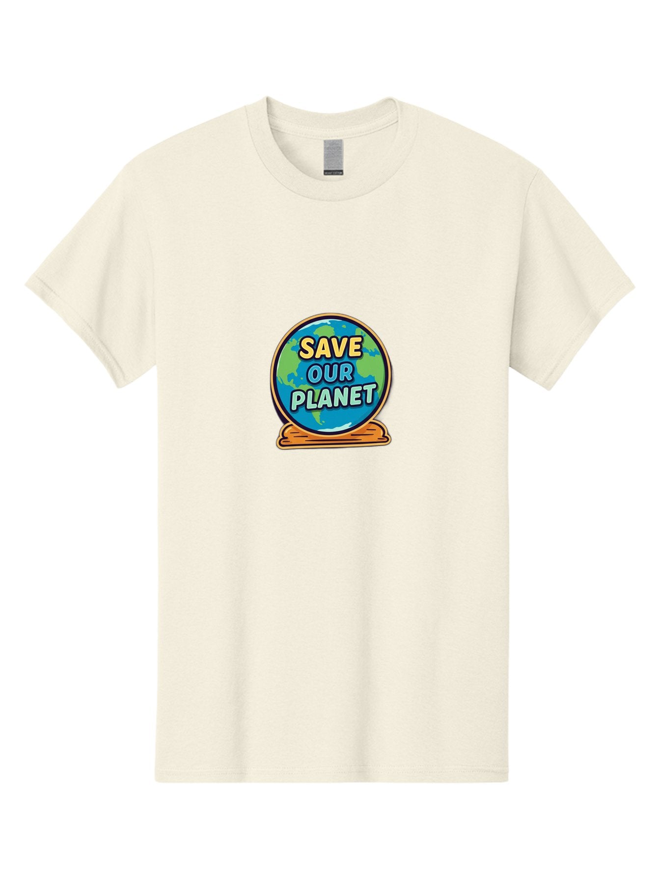 Save-Our-Planet-2 Men'S Graphic Tee, 100% Cotton, Comfortable Casual Summer Wear, Machine Washable, Globe With Save Our Planet Text, Eco-Friendly Message, Environmental Awareness, Earth Conservation, Sustainability, Global Unity, Bab378 4