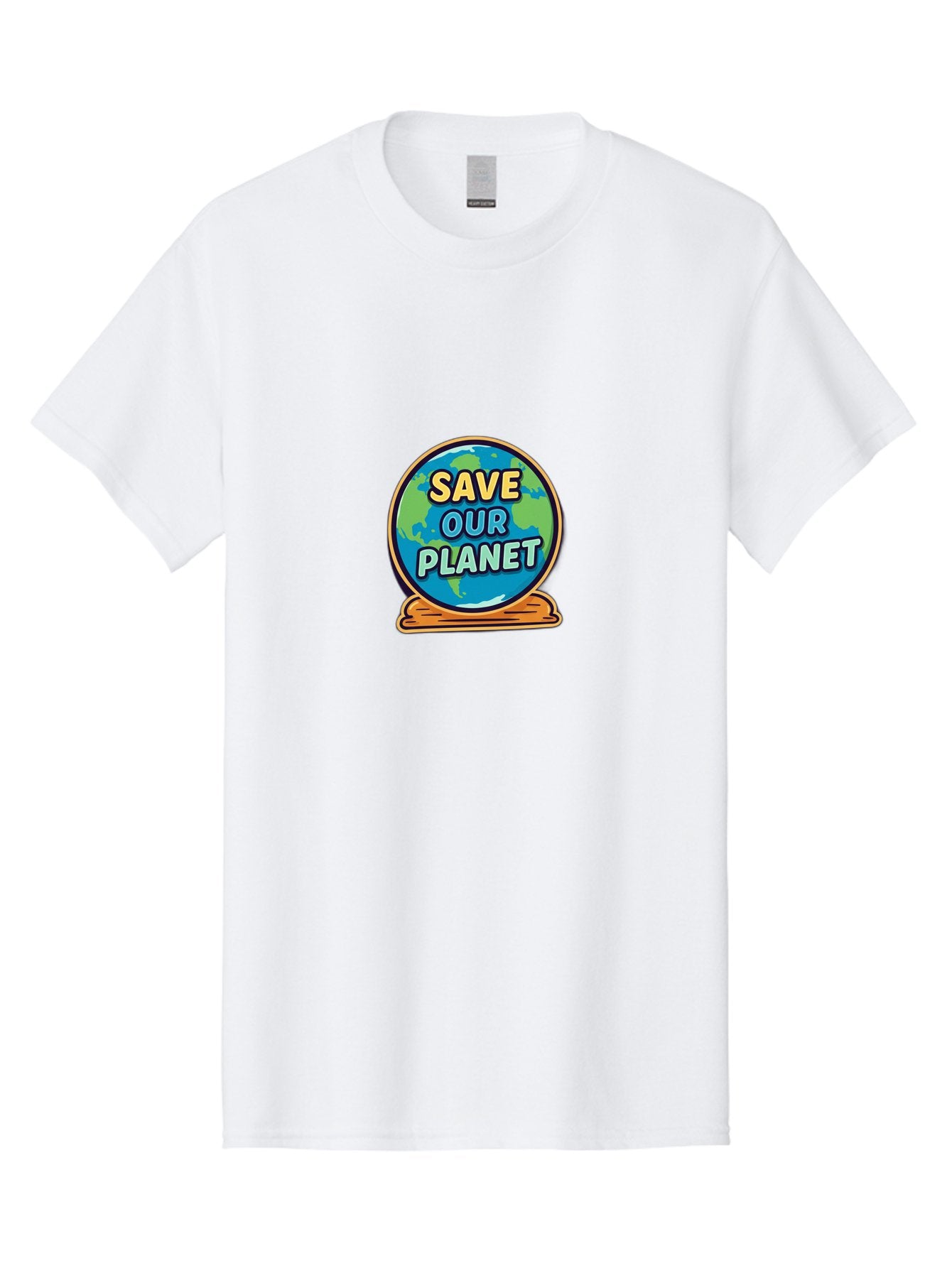 Save-Our-Planet-2 Men'S Graphic Tee, 100% Cotton, Comfortable Casual Summer Wear, Machine Washable, Globe With Save Our Planet Text, Eco-Friendly Message, Environmental Awareness, Earth Conservation, Sustainability, Global Unity, Bab378 7