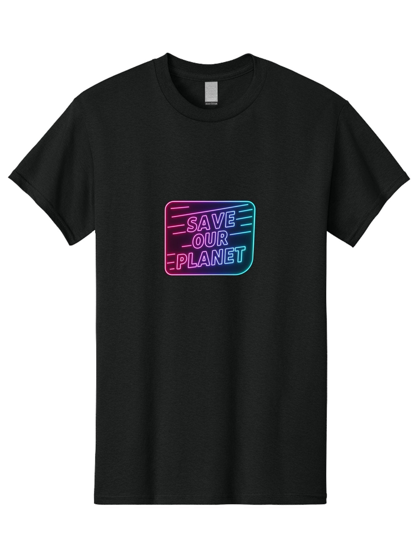 Save-Our-Planet-3 Men'S Graphic Tee, 100% Cotton, Comfortable Casual Summer Wear, Machine Washable, Neon Sign, Save Our Planet, Environmental Awareness, Eco-Friendly Message, Sustainability, Conservation, Activism, Social Impact, Neon Lights Bab379 11
