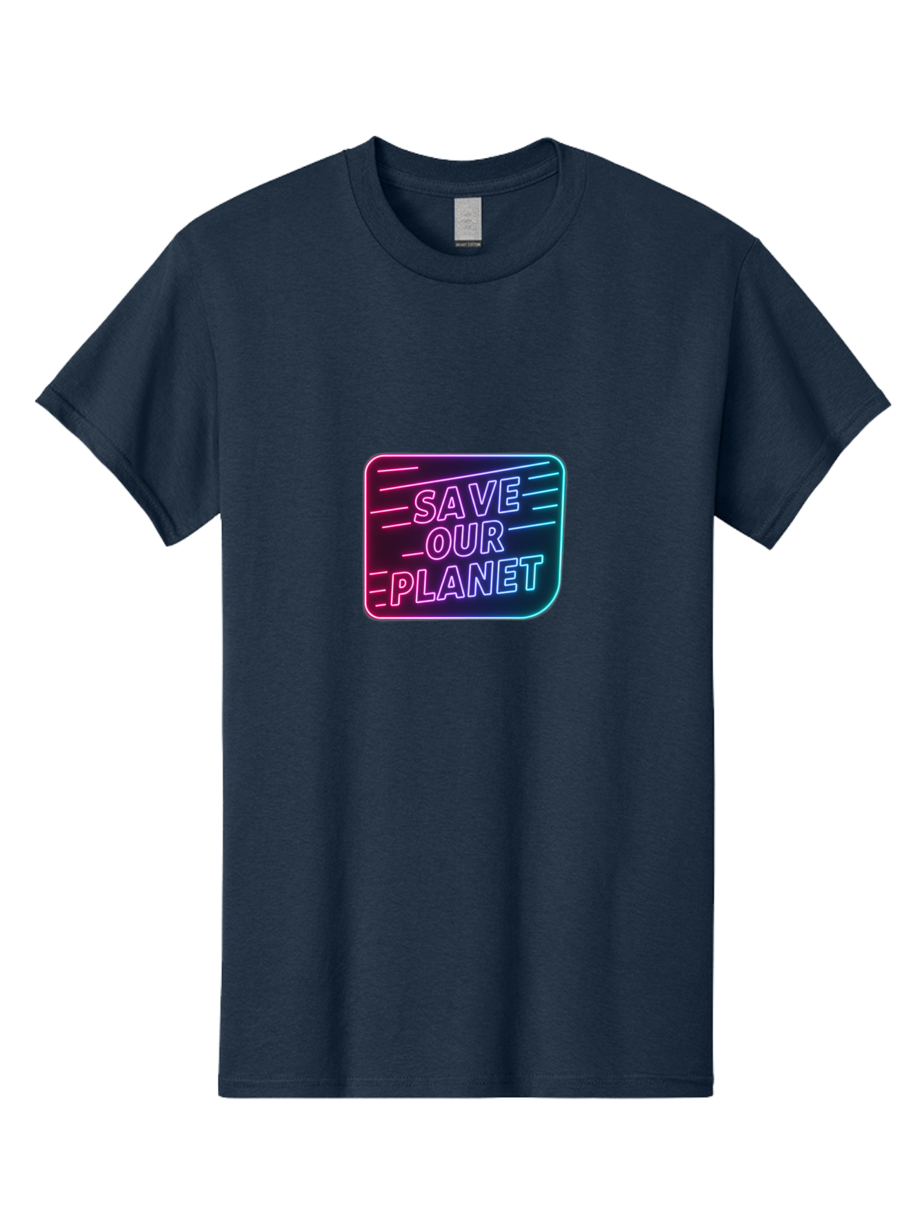 Save-Our-Planet-3 Men'S Graphic Tee, 100% Cotton, Comfortable Casual Summer Wear, Machine Washable, Neon Sign, Save Our Planet, Environmental Awareness, Eco-Friendly Message, Sustainability, Conservation, Activism, Social Impact, Neon Lights Bab379 29