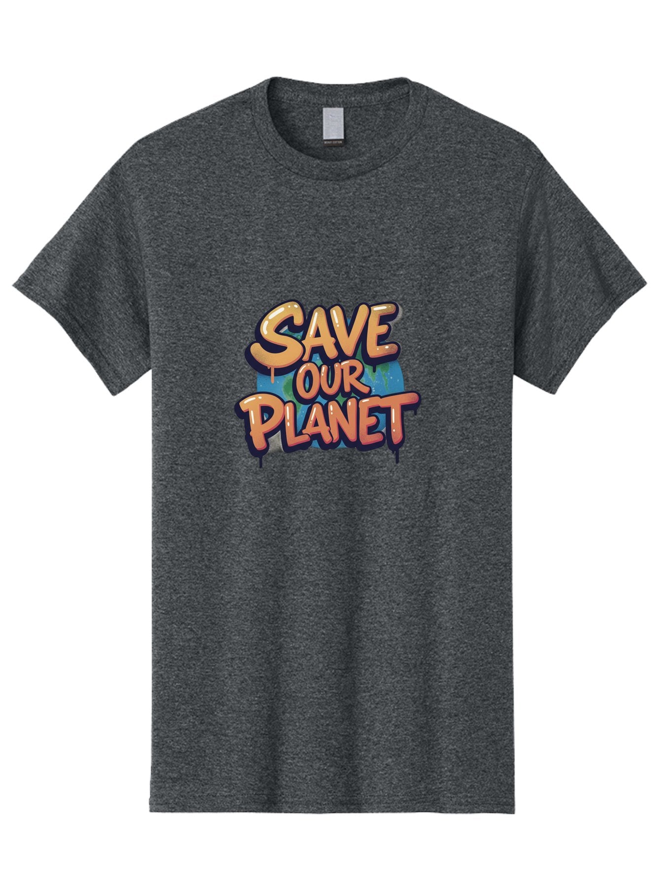 Save-Our-Planet-7 Men'S Graphic Tee, 100% Cotton, Comfortable Casual Summer Wear, Machine Washable, Save The Planet, Eco Friendly, Environmental Awareness, Sustainability, Climate Change, Earth Protection, Green Movement, Conservation Efforts, Bab383 5