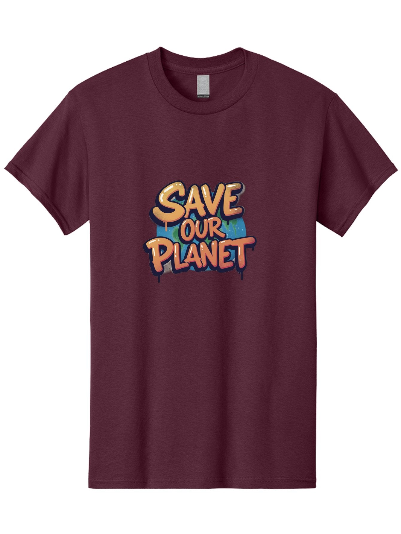 Save-Our-Planet-7 Men'S Graphic Tee, 100% Cotton, Comfortable Casual Summer Wear, Machine Washable, Save The Planet, Eco Friendly, Environmental Awareness, Sustainability, Climate Change, Earth Protection, Green Movement, Conservation Efforts, Bab383 3